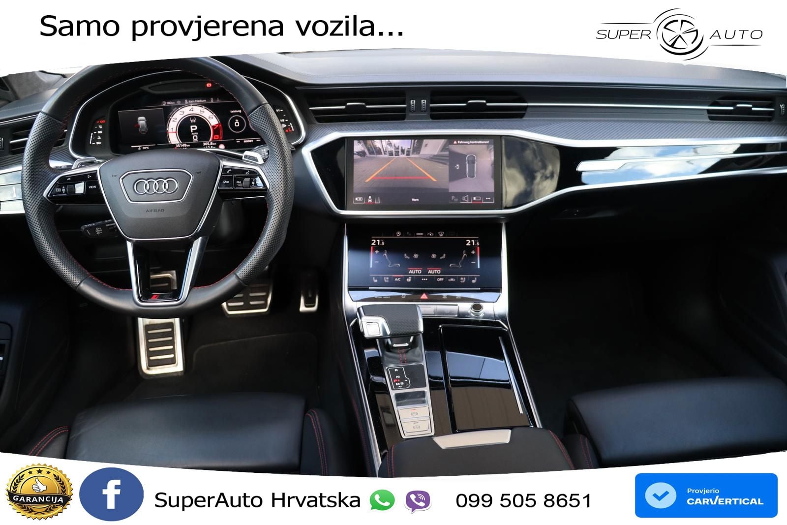 Audi RS6 Avant 4.0 TFSI V8 performance (630 KS)  quattro tiptronic ZRAČNI+ACC+GR SJED+KAM+PANO