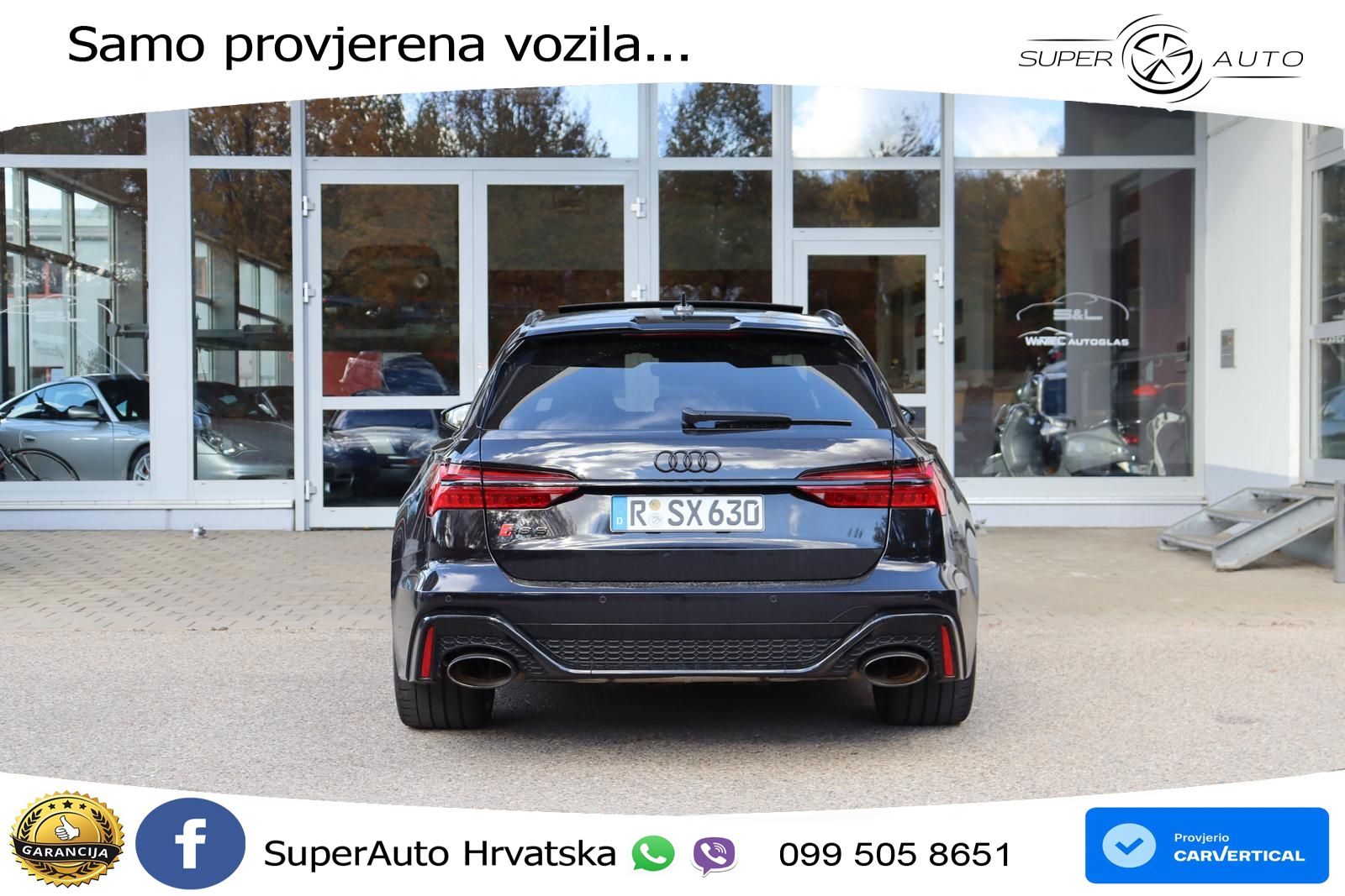 Audi RS6 Avant 4.0 TFSI V8 performance (630 KS)  quattro tiptronic ZRAČNI+ACC+GR SJED+KAM+PANO