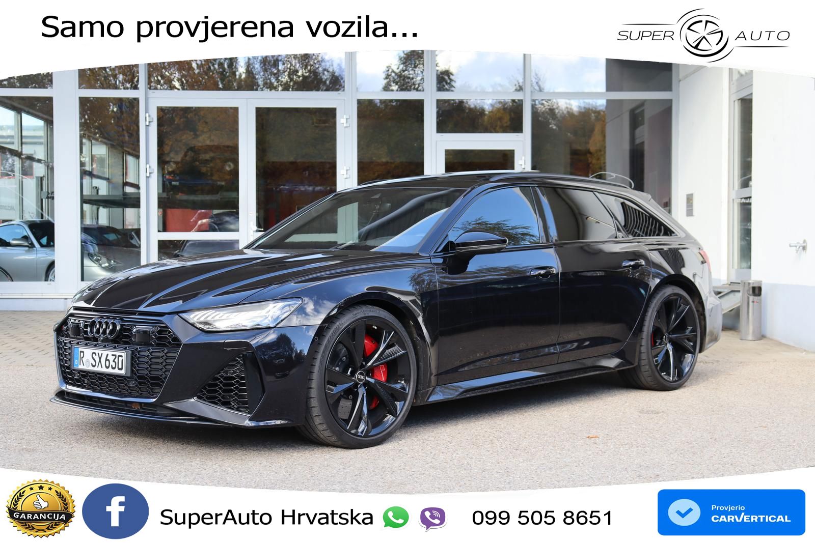 Audi RS6 Avant 4.0 TFSI V8 performance (630 KS)  quattro tiptronic ZRAČNI+ACC+GR SJED+KAM+PANO