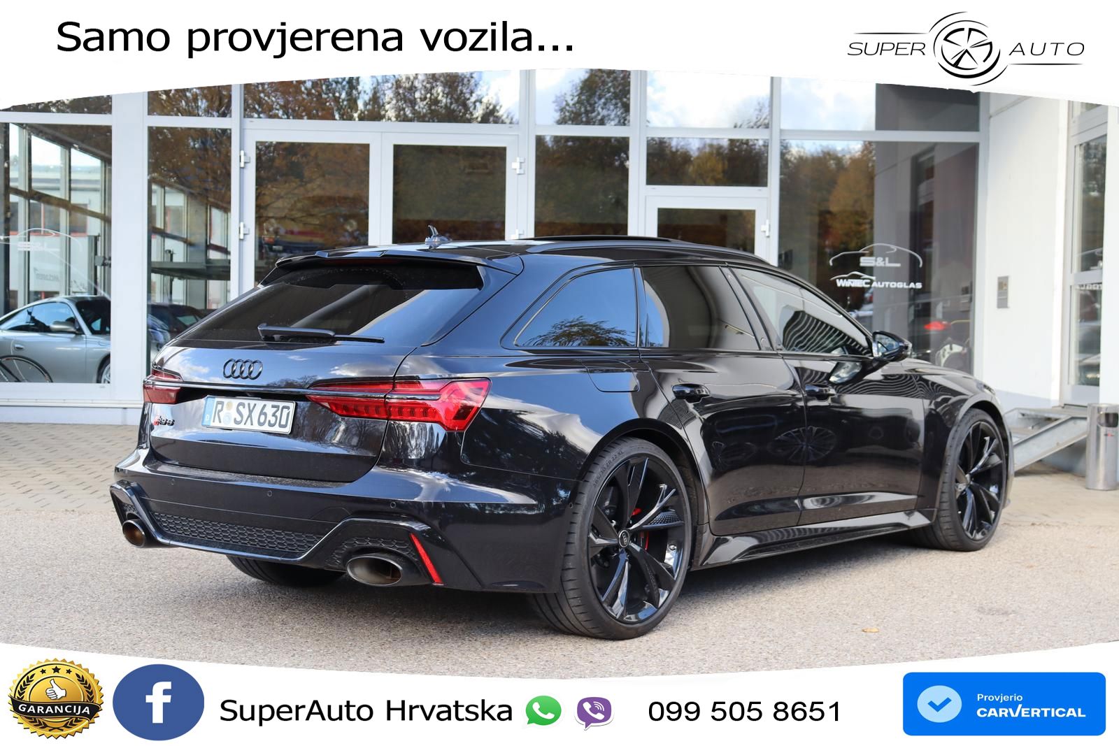Audi RS6 Avant 4.0 TFSI V8 performance (630 KS)  quattro tiptronic ZRAČNI+ACC+GR SJED+KAM+PANO