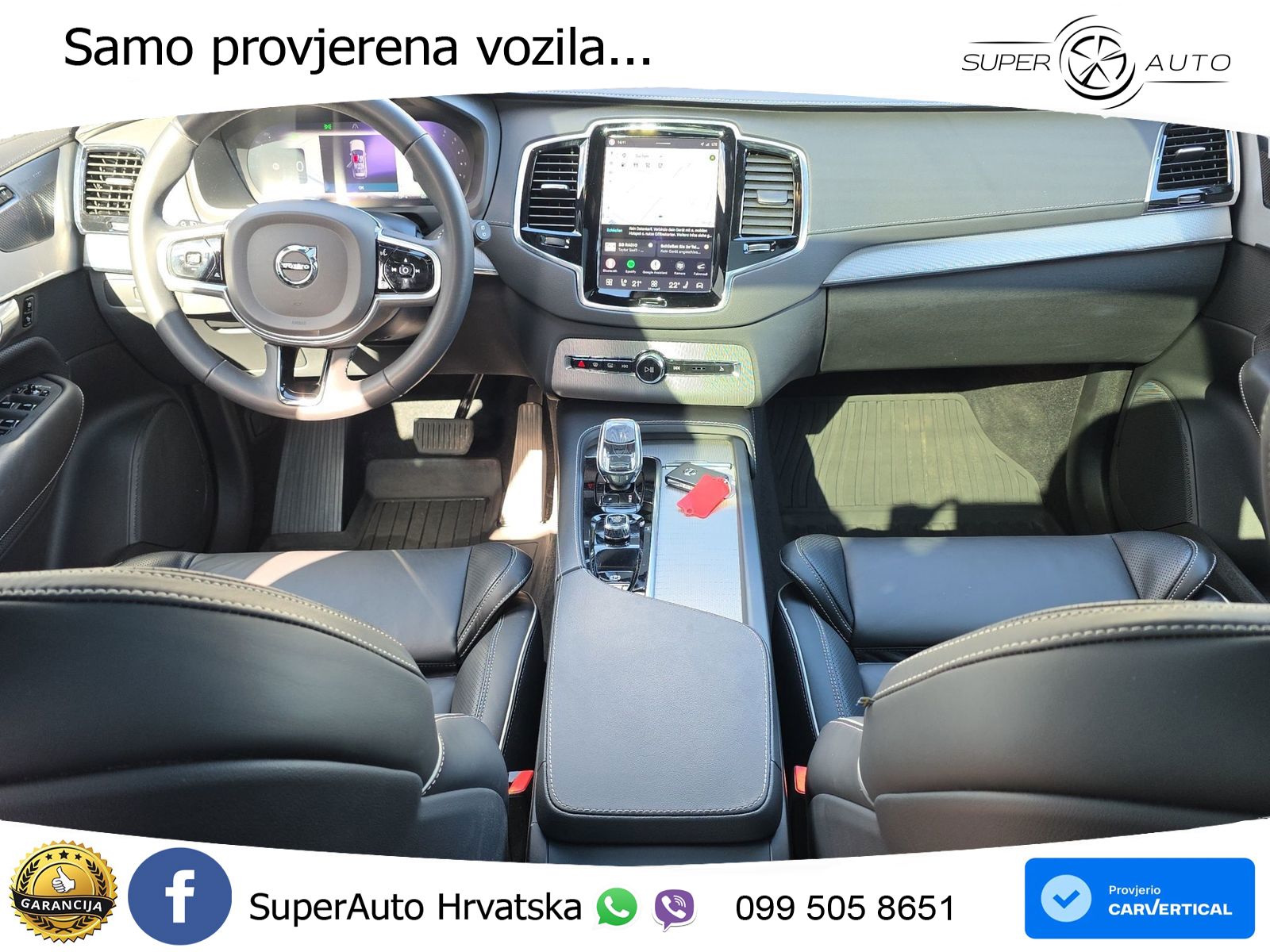 Volvo XC90 2.0 B5 Diesel AWD Automatic ZRAČNI+ACC+GR SJED+KAM+PANO