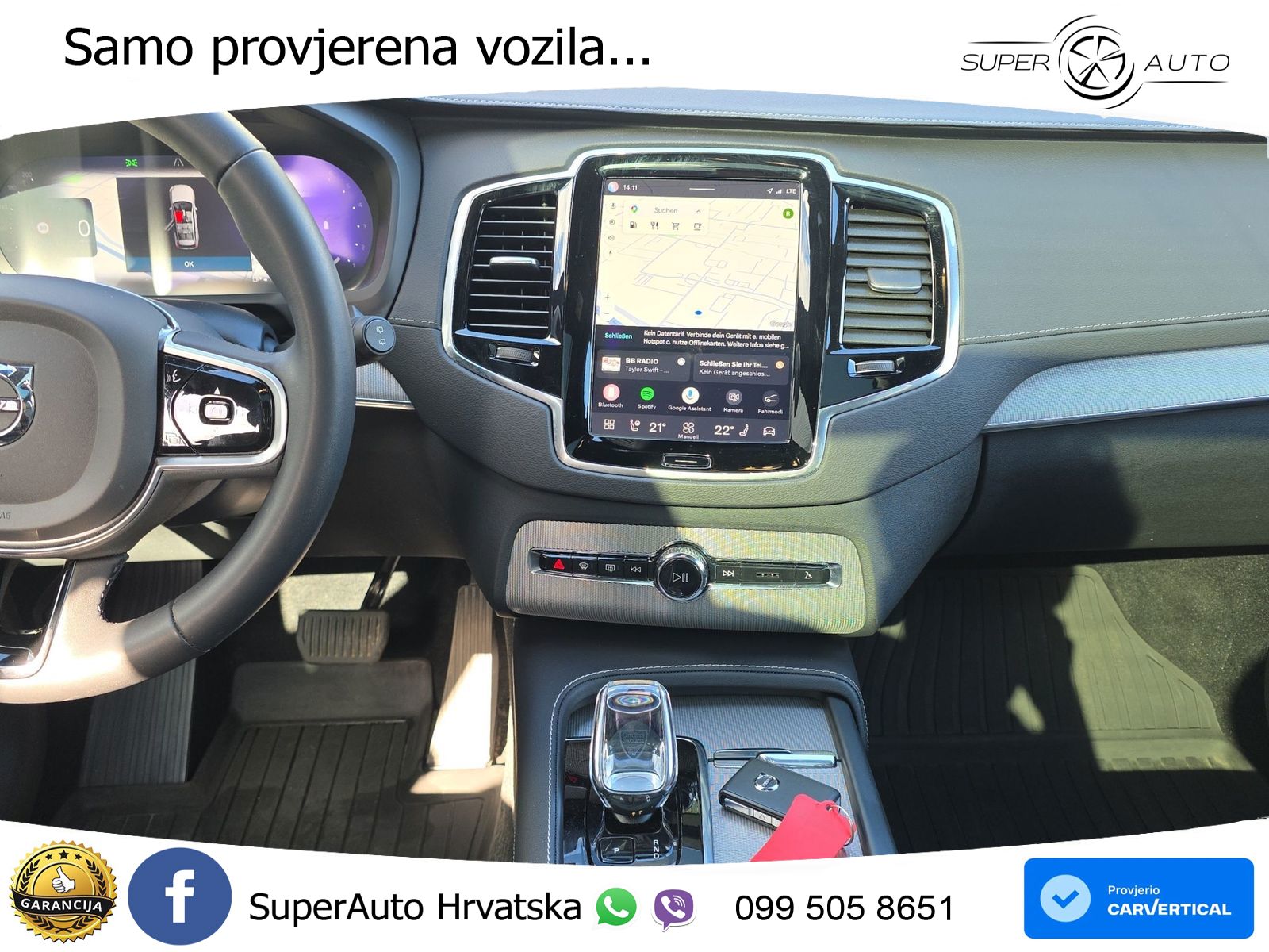 Volvo XC90 2.0 B5 Diesel AWD Automatic ZRAČNI+ACC+GR SJED+KAM+PANO