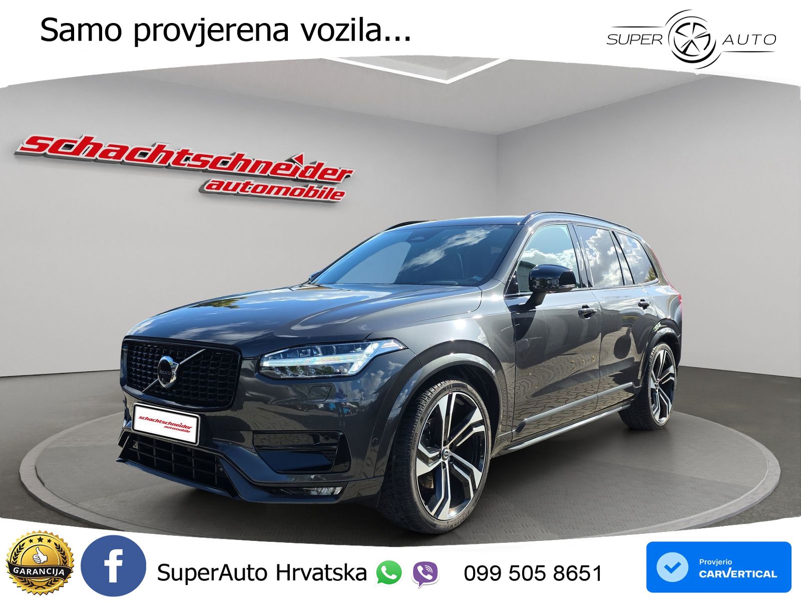 Volvo XC90 2.0 B5 Diesel AWD Automatic ZRAČNI+ACC+GR SJED+KAM+PANO
