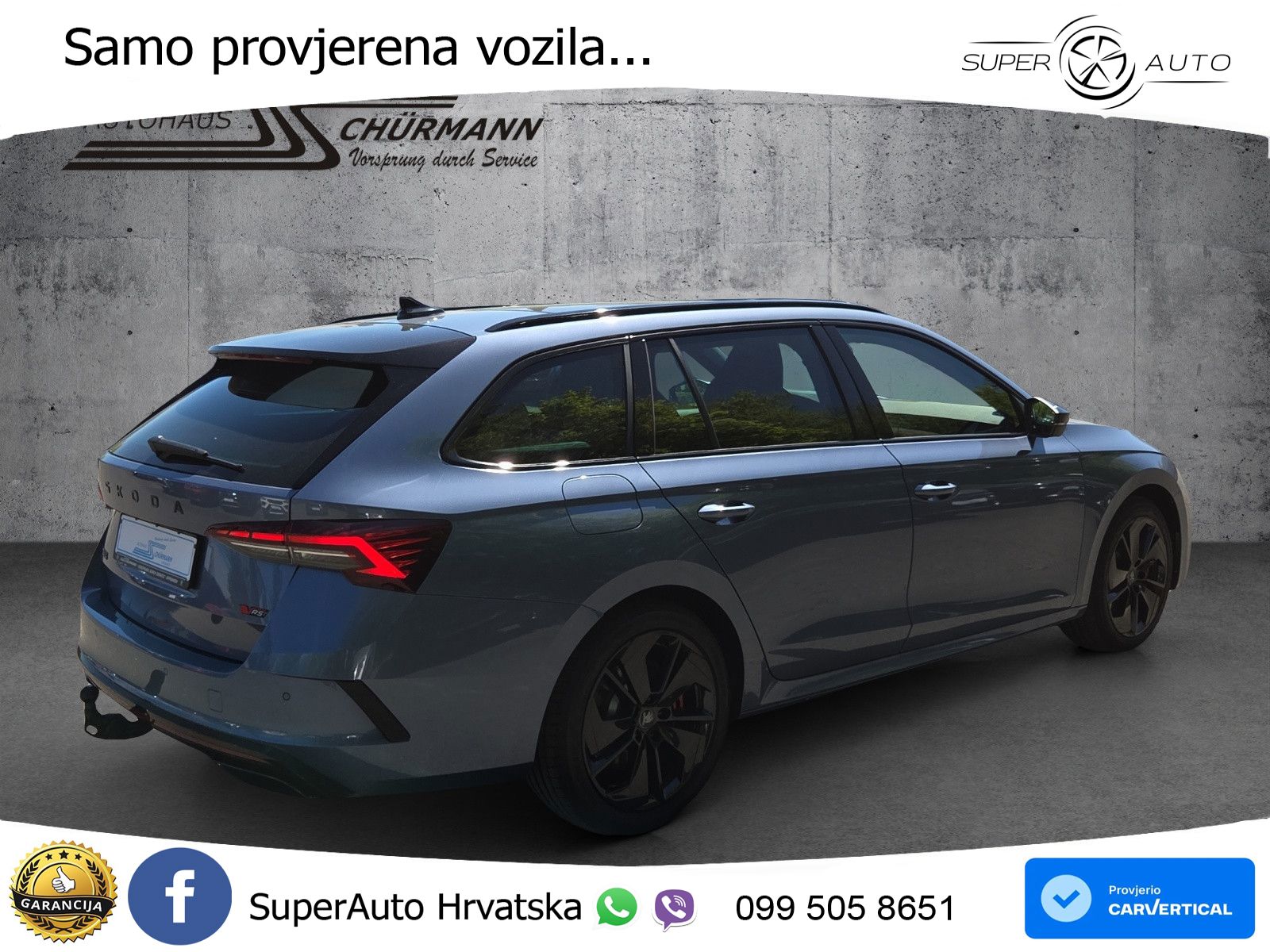 Škoda Octavia Combi RS 2.0 TSI (265 KS) DSG MATRIX+GR SJED+KAM