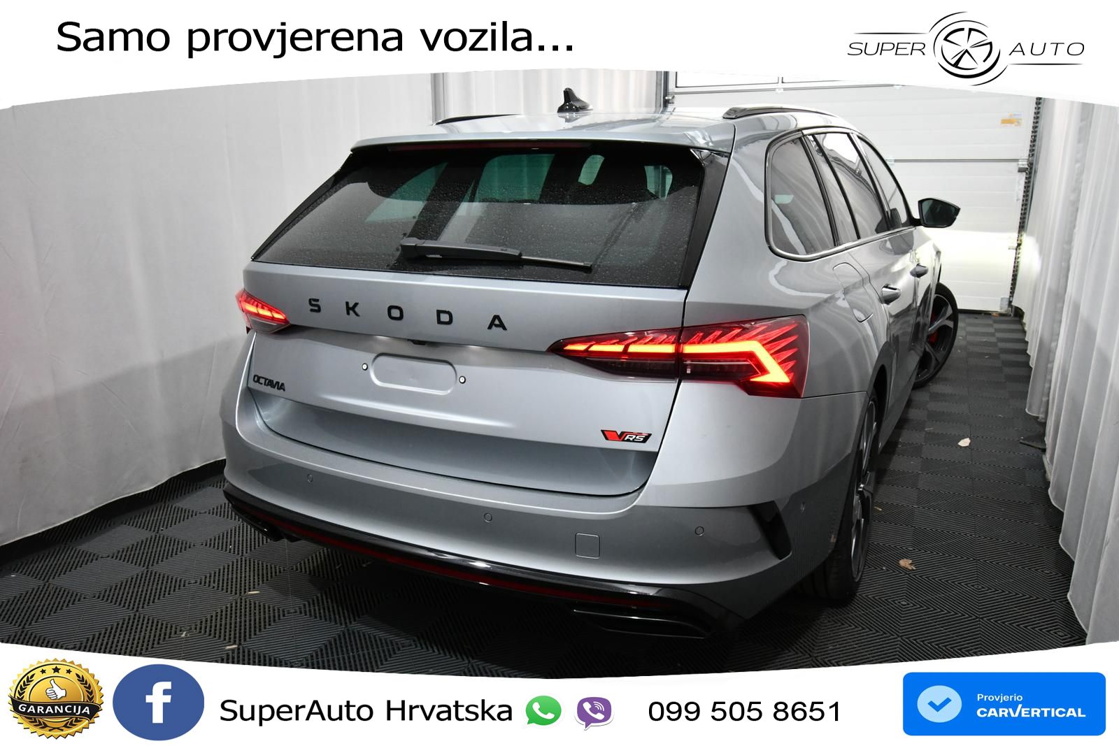 Škoda Octavia Combi RS 2.0 TSI (265 KS) DSG LED+GR SJED+ACC