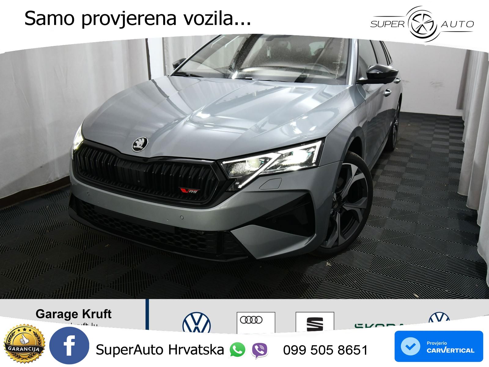 Škoda Octavia Combi RS 2.0 TSI (265 KS) DSG LED+GR SJED+ACC