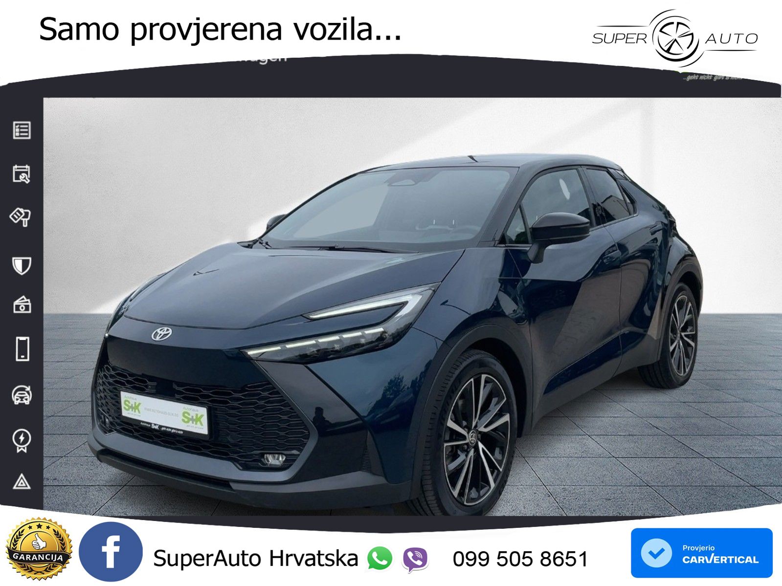 Toyota C-HR 2.0 (198 KS) Hybrid e-CVT Lounge Premiere ACC+HEAD+GR SJED+360+PANO