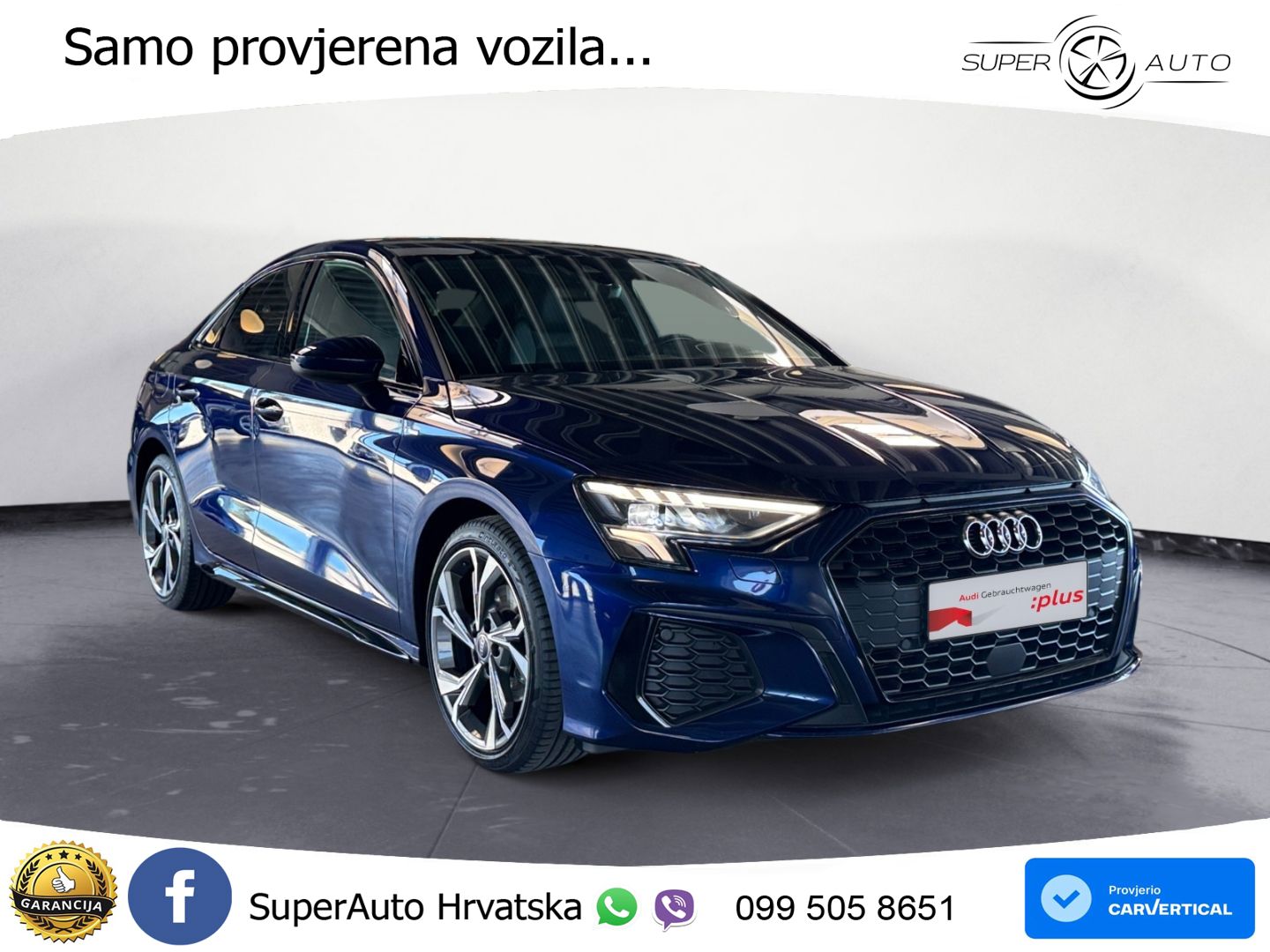 Audi A3 Limuzina 35 TFSI (150 KS) S tronic S line LED+GR SJED+ACC