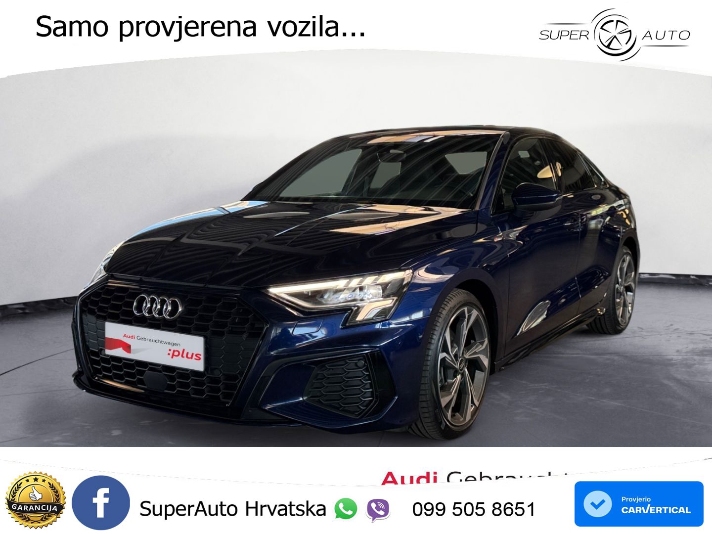 Audi A3 Limuzina 35 TFSI (150 KS) S tronic S line LED+GR SJED+ACC