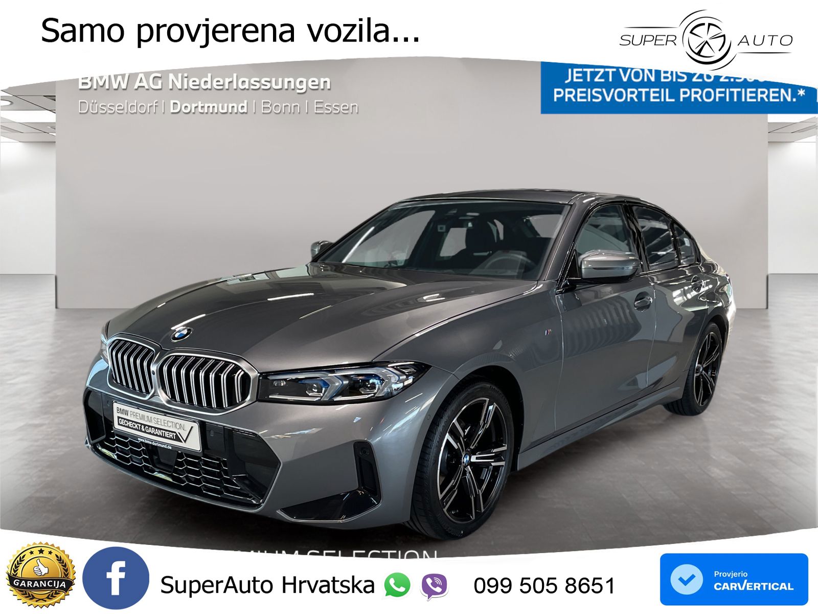 BMW 320d (190 KS) Steptronic M Sport LED+GR SJED+ACC