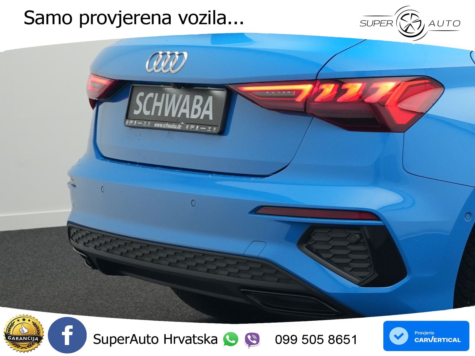 Audi A3 45 TFSIe (245 KS) S tronic 2x S line LED+GR SJED+ACC