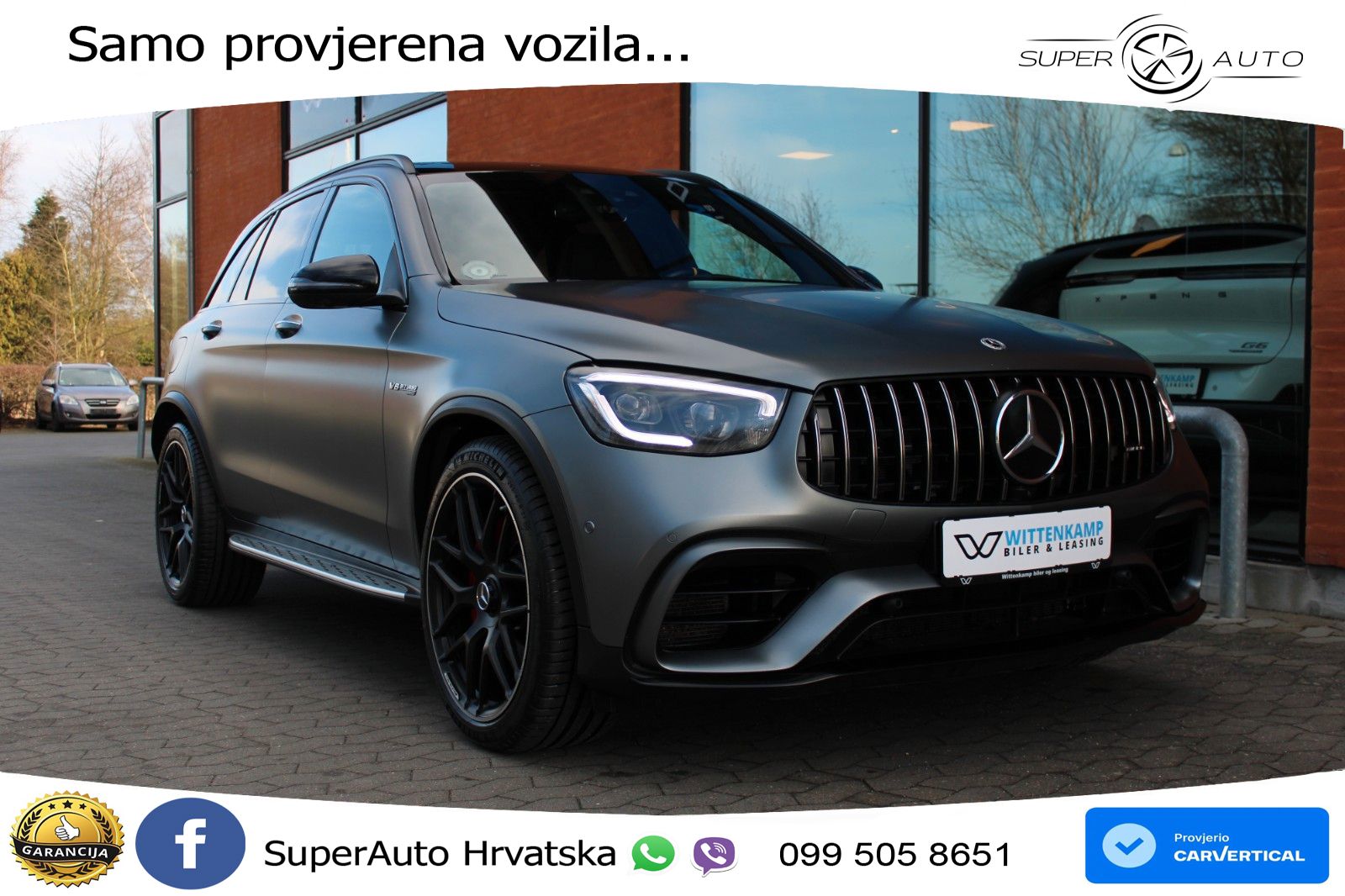 Mercedes AMG GLC 63 S V8 (510 KS) 4MATIC+ MCT LED+GR SJED+ACC