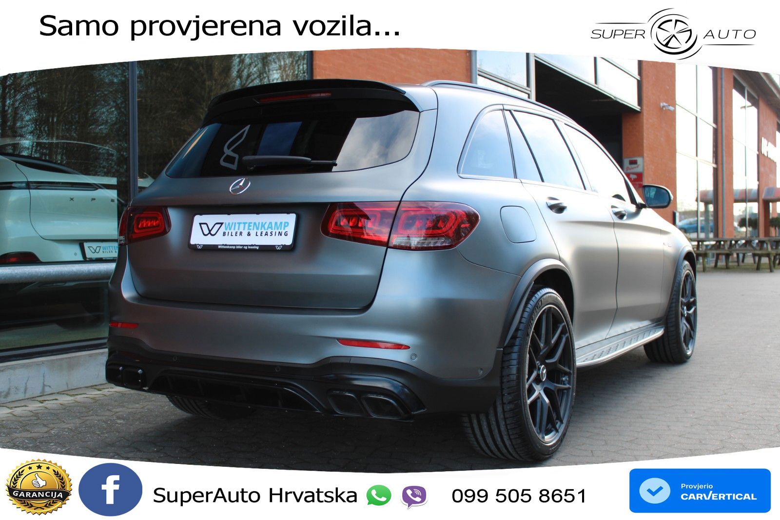 Mercedes AMG GLC 63 S V8 (510 KS) 4MATIC+ MCT LED+GR SJED+ACC
