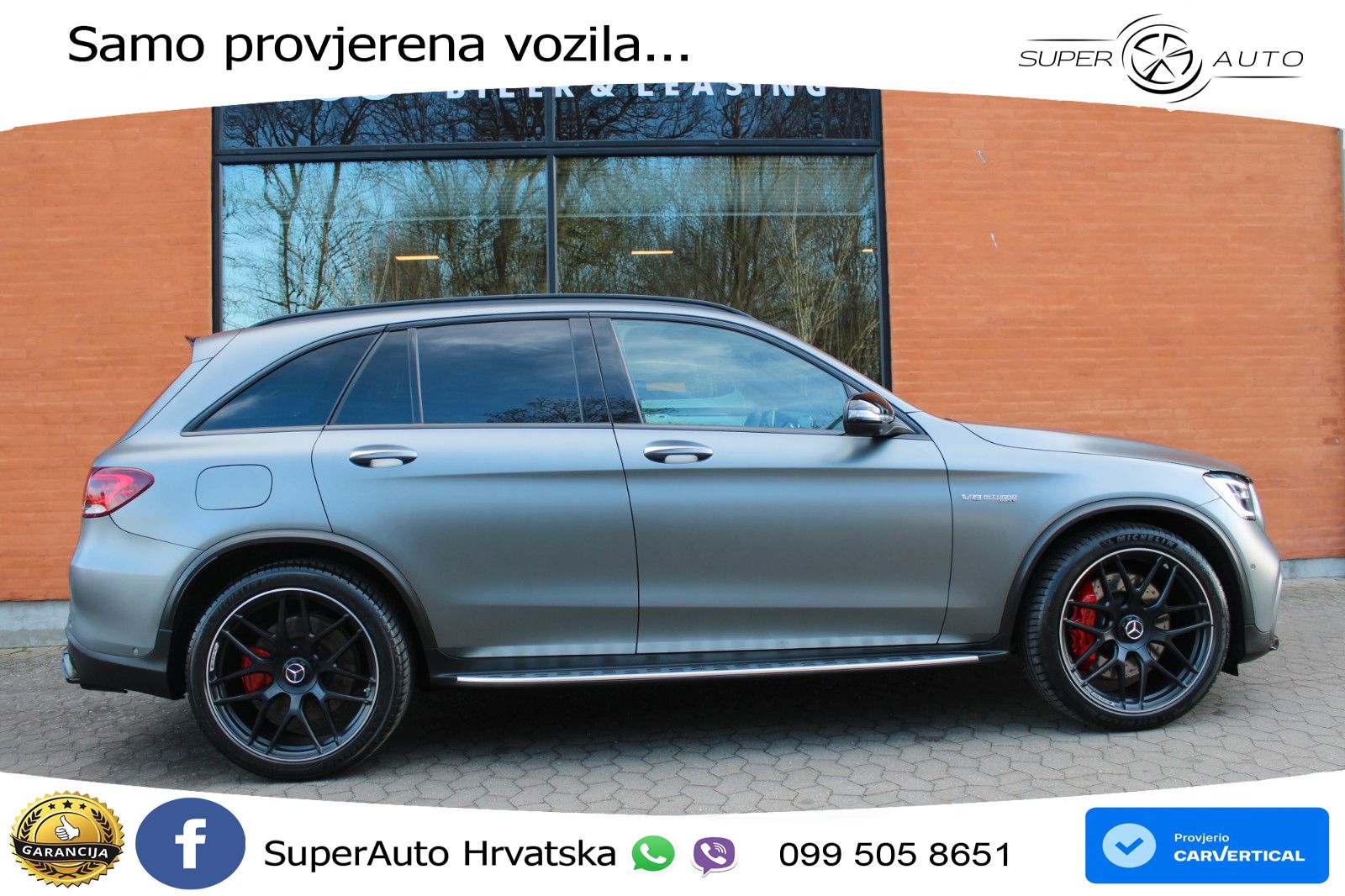 Mercedes AMG GLC 63 S V8 (510 KS) 4MATIC+ MCT LED+GR SJED+ACC