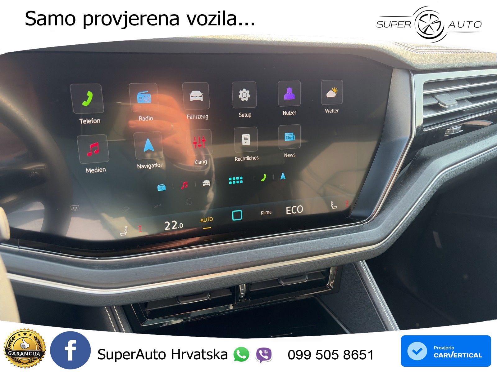 Volkswagen Touareg 3.0 V6 TDI (231 KS) 4MOTION Tiptronic ZRAČNI+ACC+GR SJED+KAM
