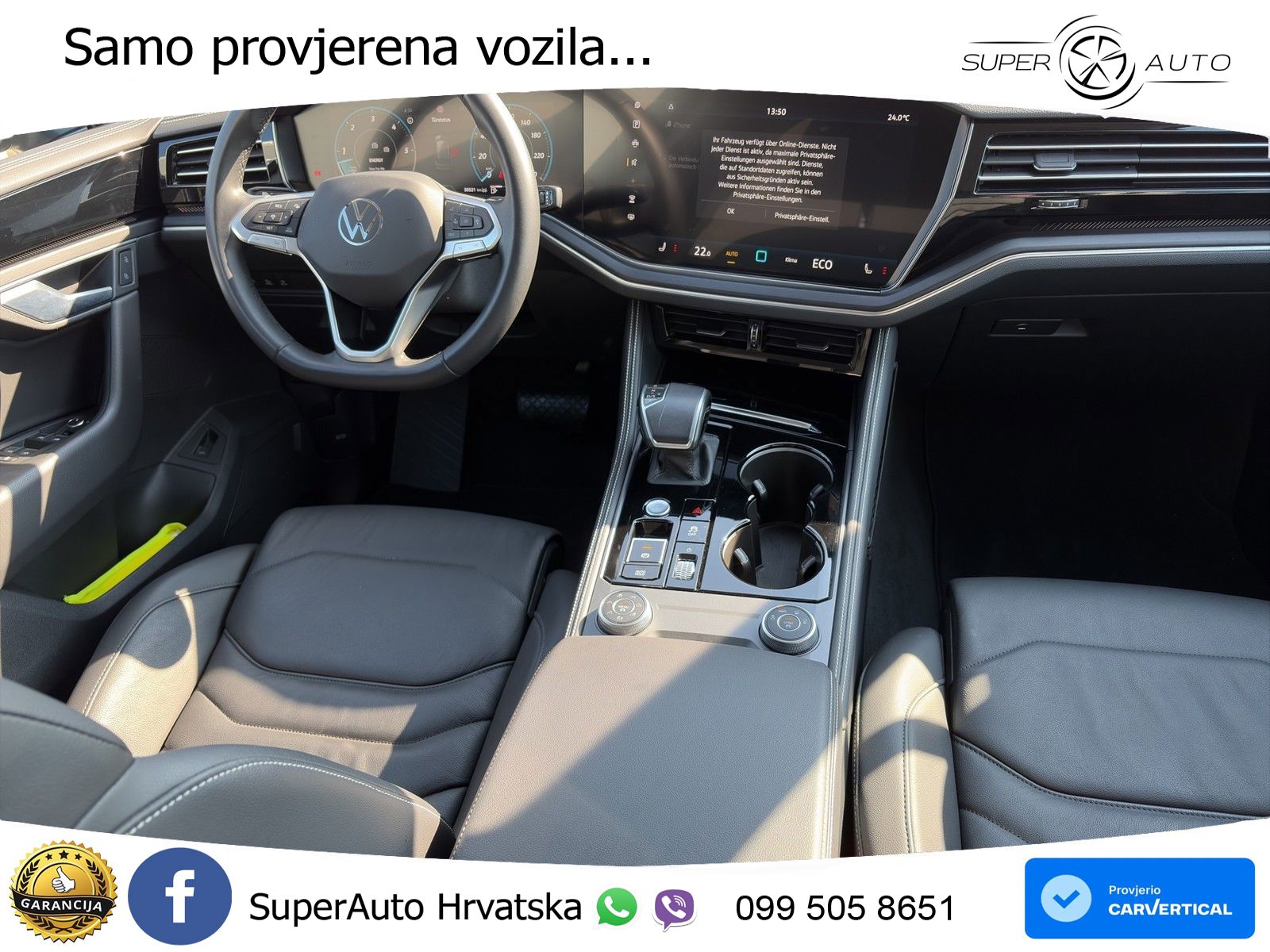Volkswagen Touareg 3.0 V6 TDI (231 KS) 4MOTION Tiptronic ZRAČNI+ACC+GR SJED+KAM