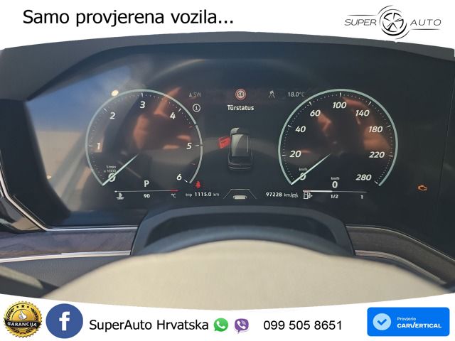 Volkswagen Touareg 3.0 V6 TDI (286 KS) 4MOTION Tiptronic ZRAČNI+ACC+GR SJED+KAM+PANO