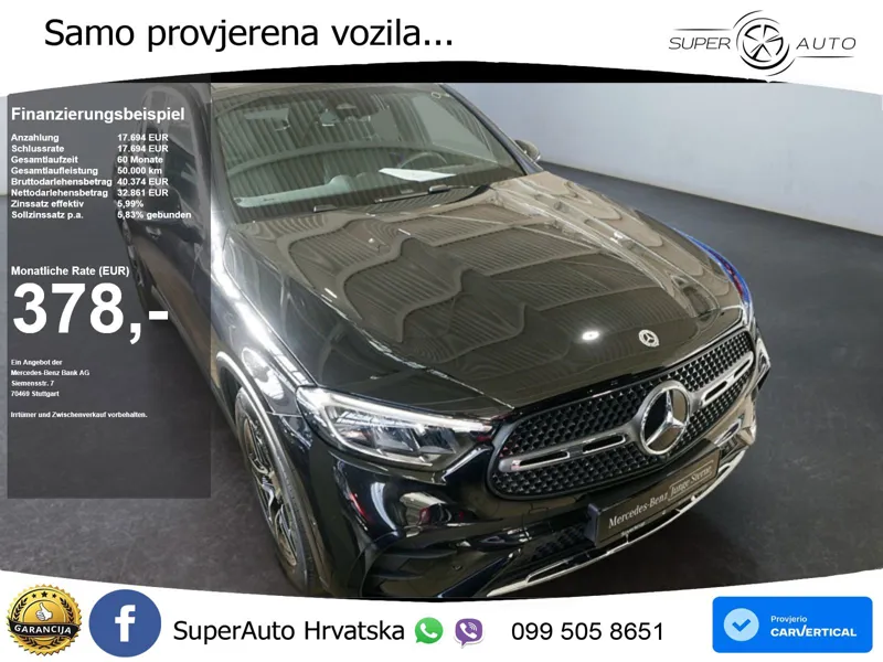 Mercedes GLC 220d (197 KS) 4MATIC 9G-TRONIC AMG LED+GR SJED+ACC