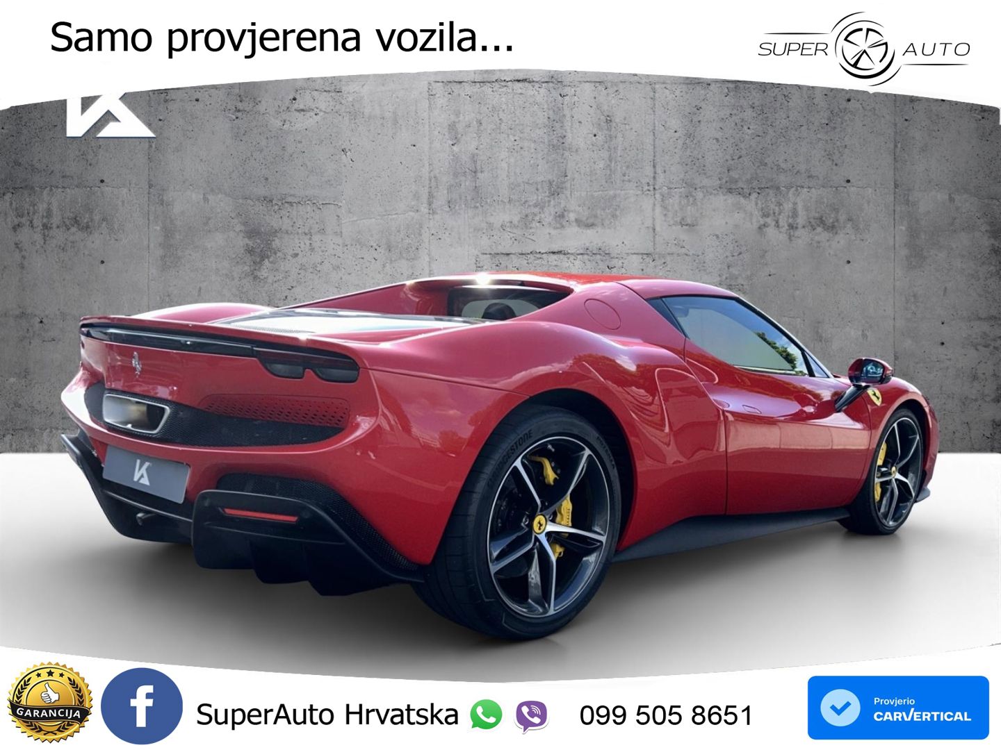 Ferrari 296 GTB 3.0 V6 (830 KS) F1 DCT