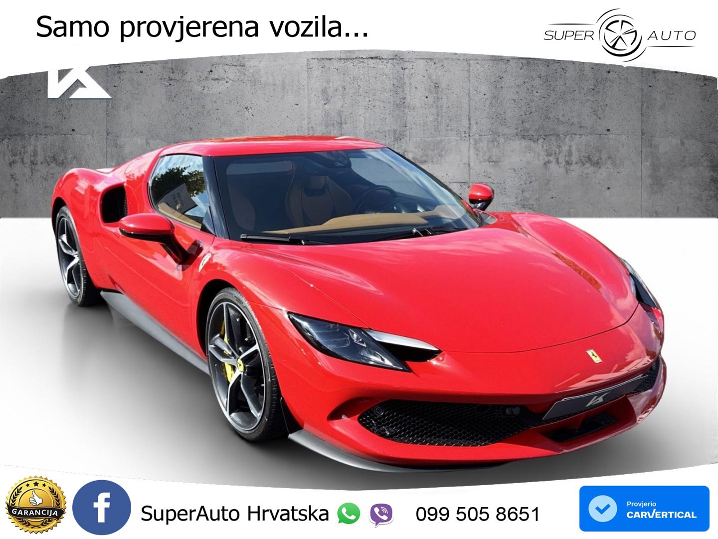 Ferrari 296 GTB 3.0 V6 (830 KS) F1 DCT