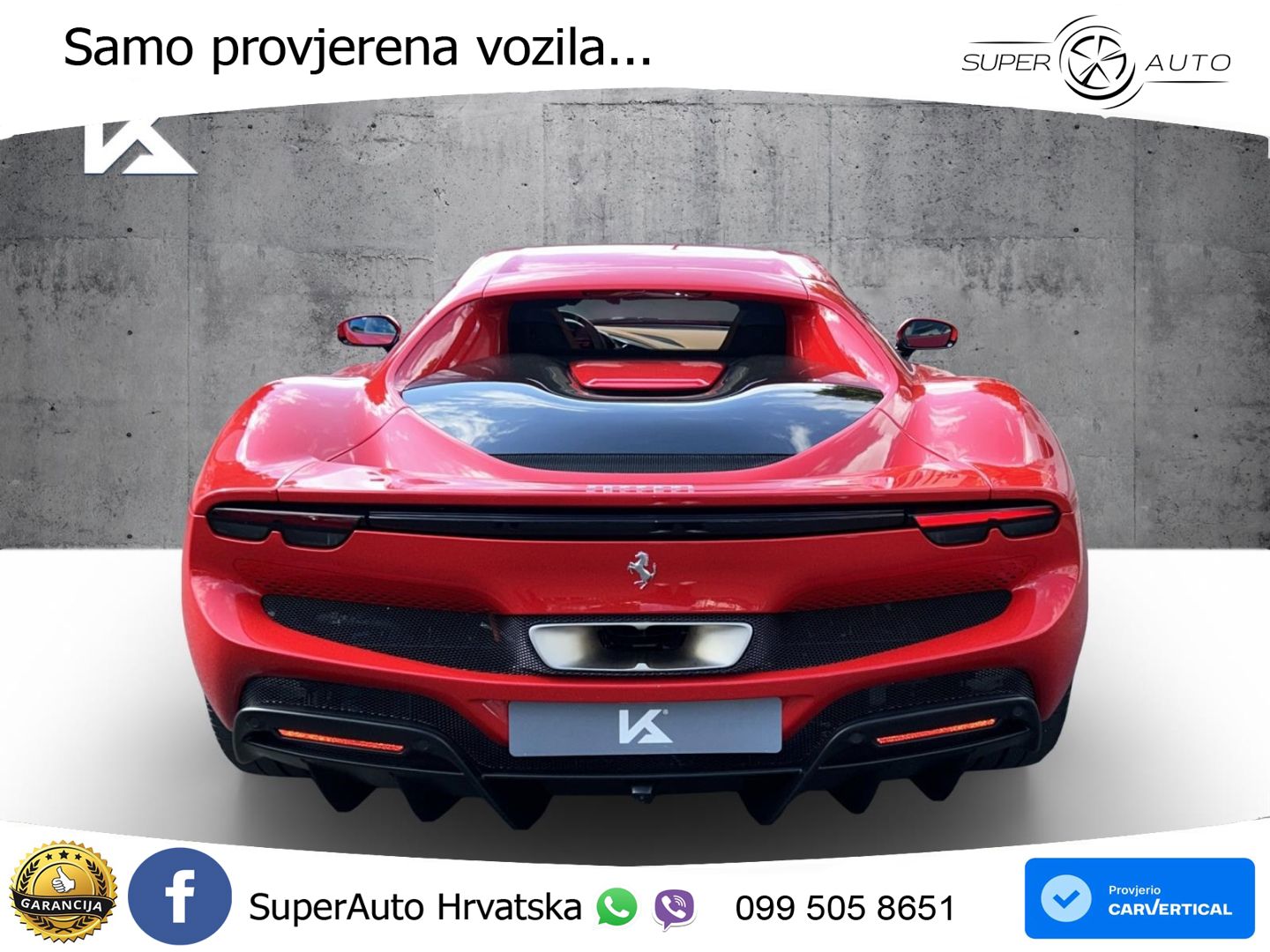 Ferrari 296 GTB 3.0 V6 (830 KS) F1 DCT