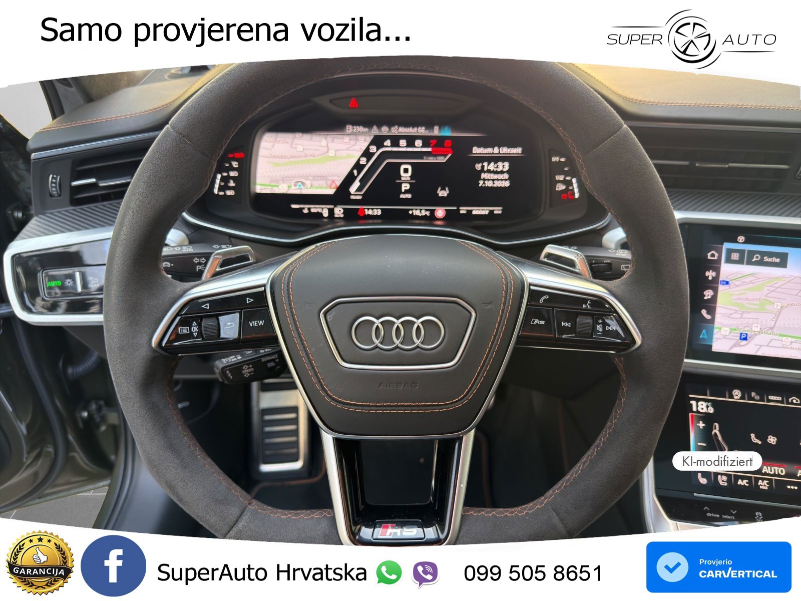 Audi RS6 Avant 4.0 TFSI V8 performance (630 KS)  quattro tiptronic MATRIX+GR SJED+KAM