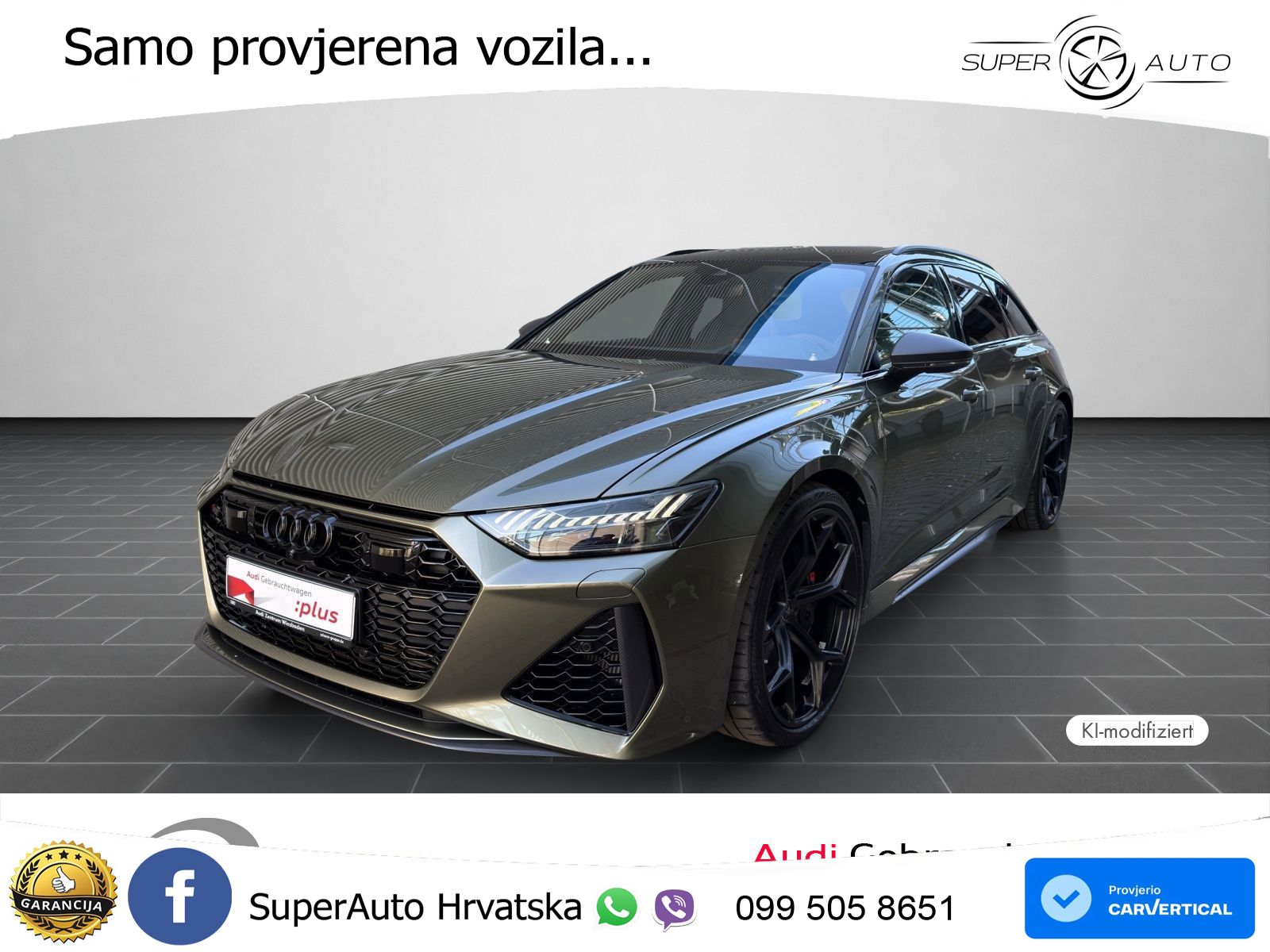 Audi RS6 Avant 4.0 TFSI V8 performance (630 KS)  quattro tiptronic MATRIX+GR SJED+KAM