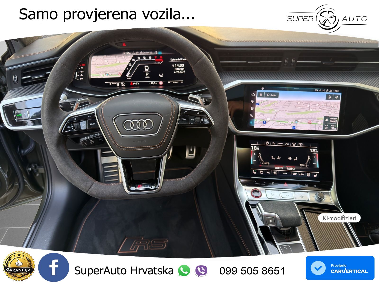 Audi RS6 Avant 4.0 TFSI V8 performance (630 KS)  quattro tiptronic MATRIX+GR SJED+KAM