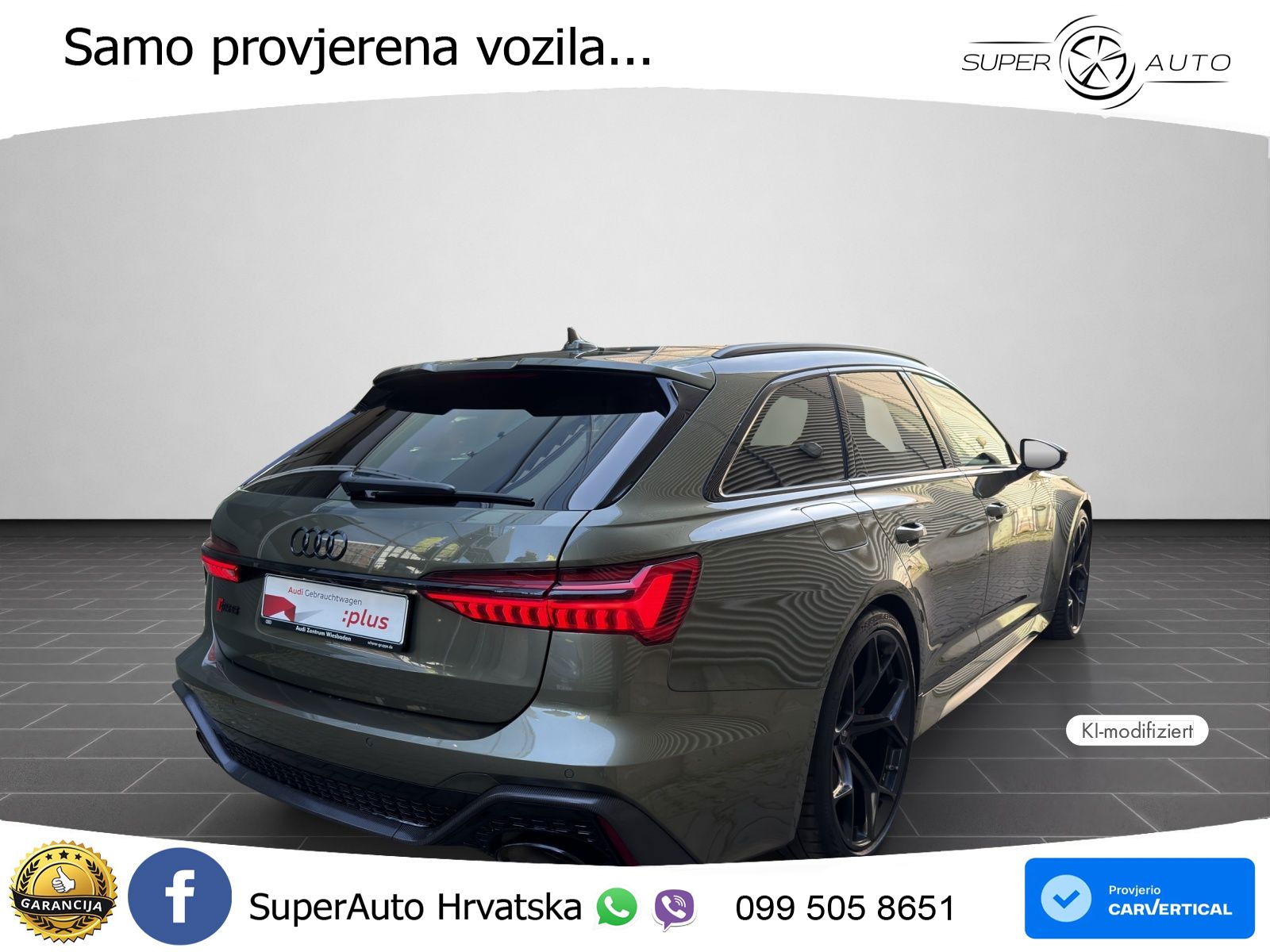 Audi RS6 Avant 4.0 TFSI V8 performance (630 KS)  quattro tiptronic MATRIX+GR SJED+KAM