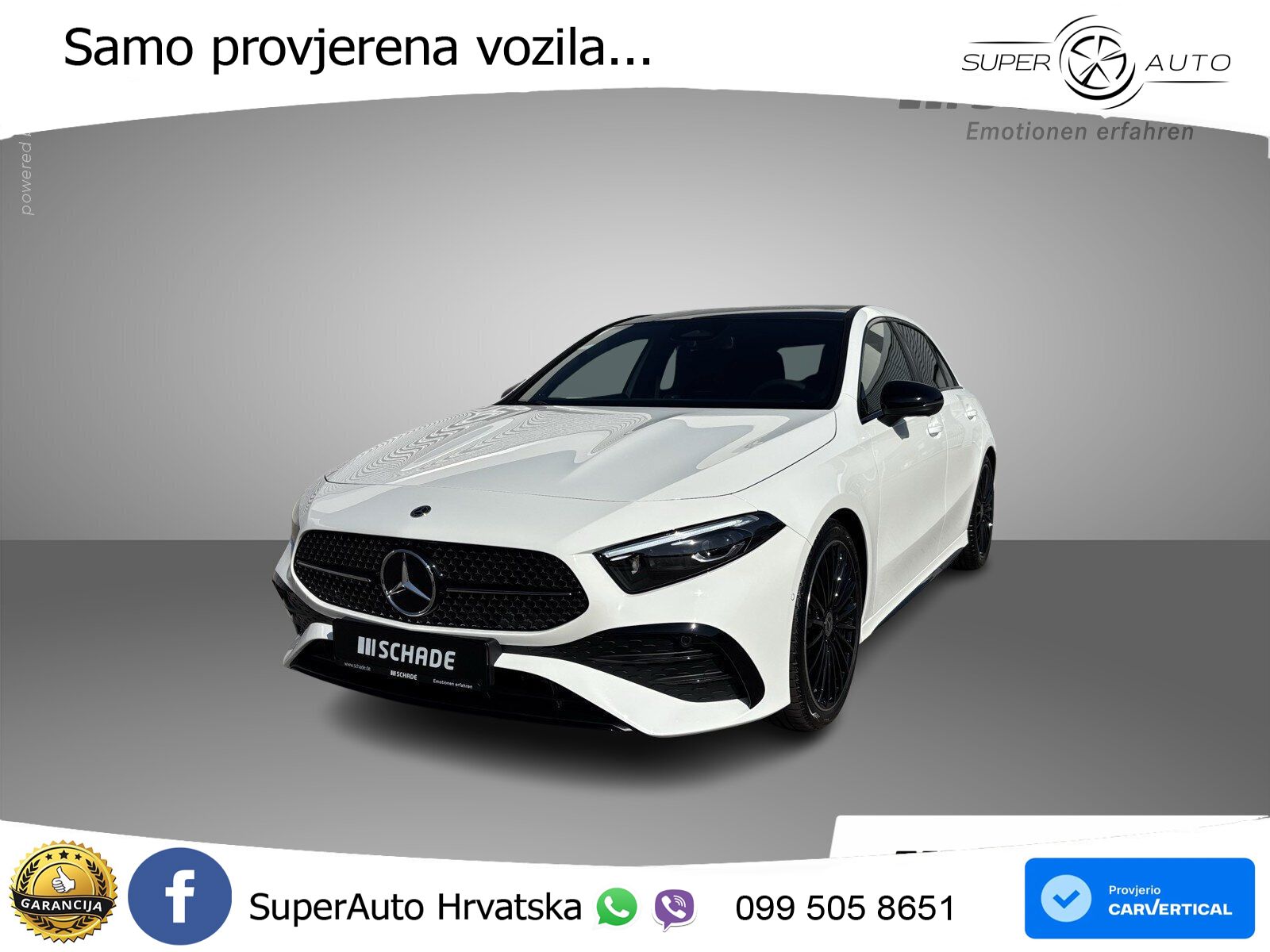 Mercedes-Benz A 200 7G-DCT AMG ACC+GR SJED+360+PANO