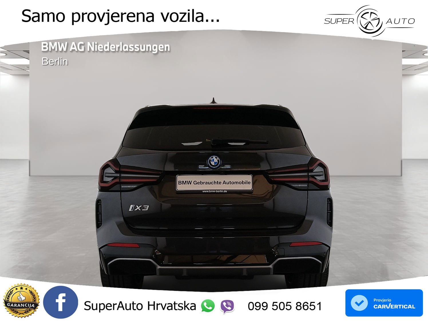 BMW iX3 80 kWh (286 KS) M Sport LED+GR SJED+ACC