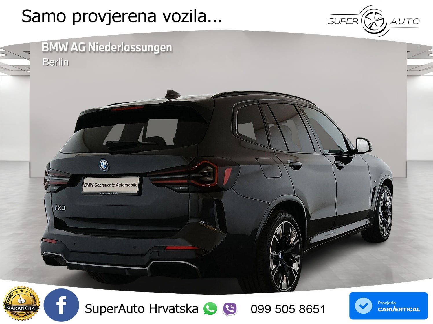 BMW iX3 80 kWh (286 KS) M Sport LED+GR SJED+ACC