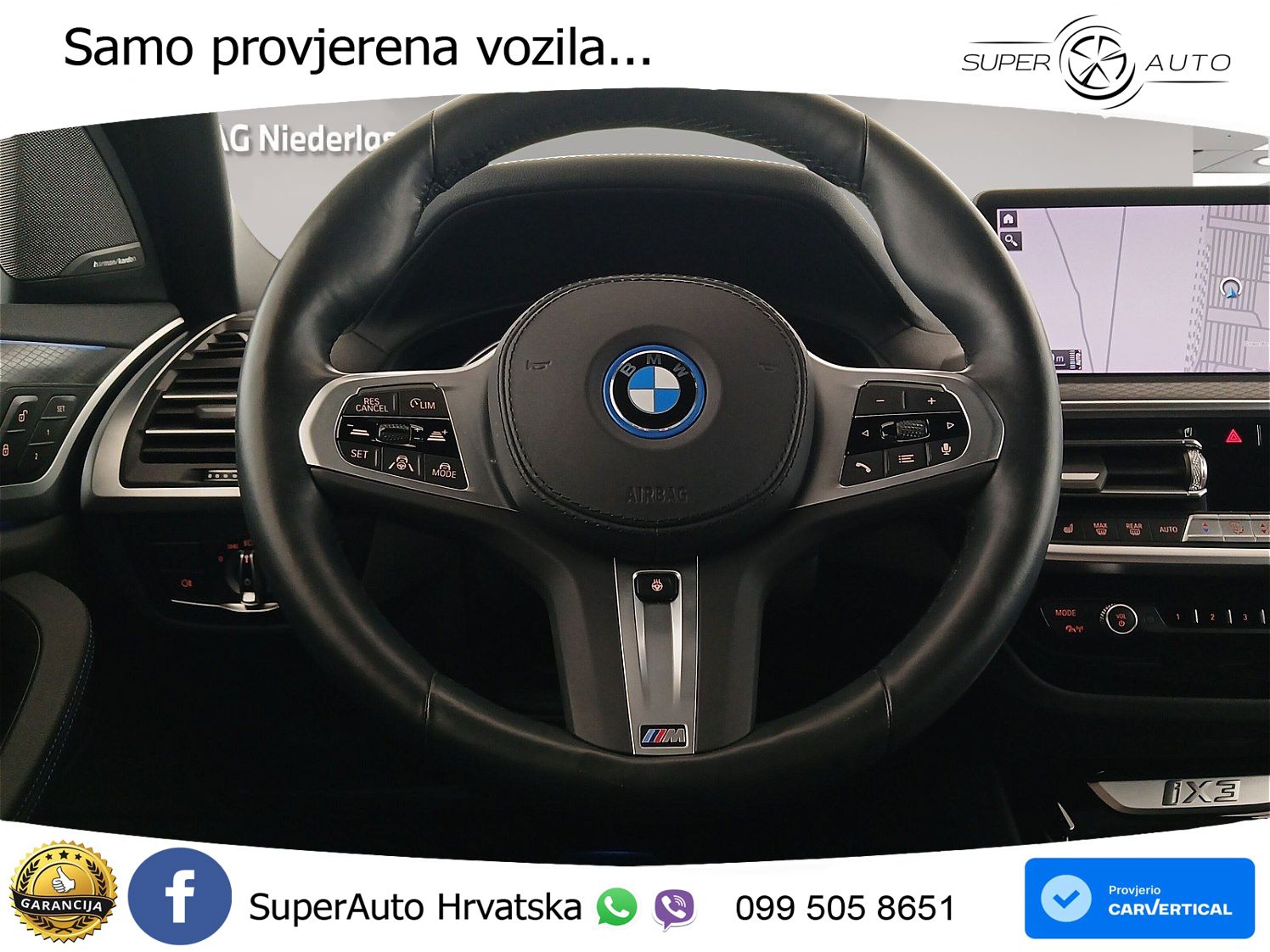 BMW iX3 80 kWh (286 KS) M Sport LED+GR SJED+ACC