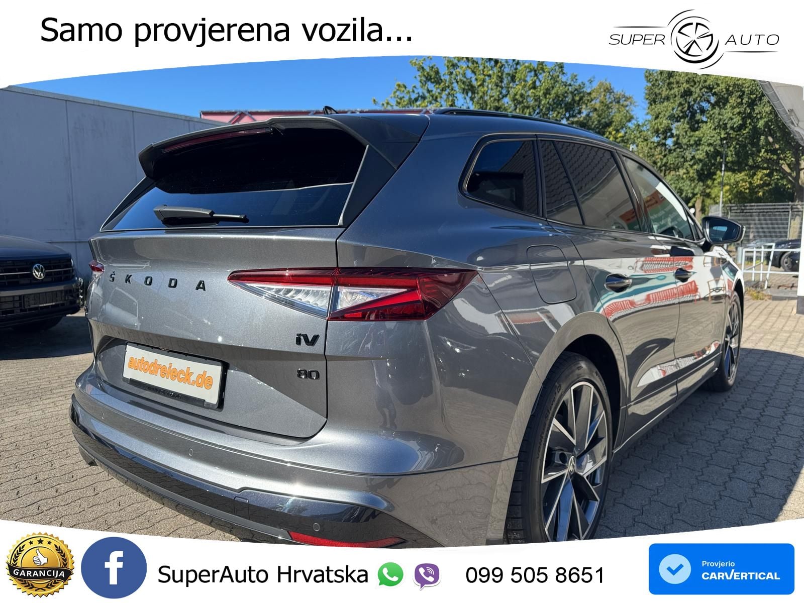 Škoda Enyaq iV 80 82 kWh (204 KS) SportLine LED+GR SJED+ACC