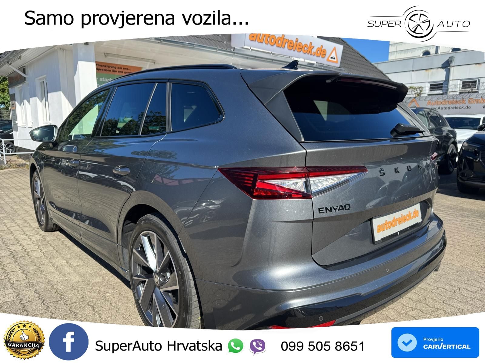 Škoda Enyaq iV 80 82 kWh (204 KS) SportLine LED+GR SJED+ACC