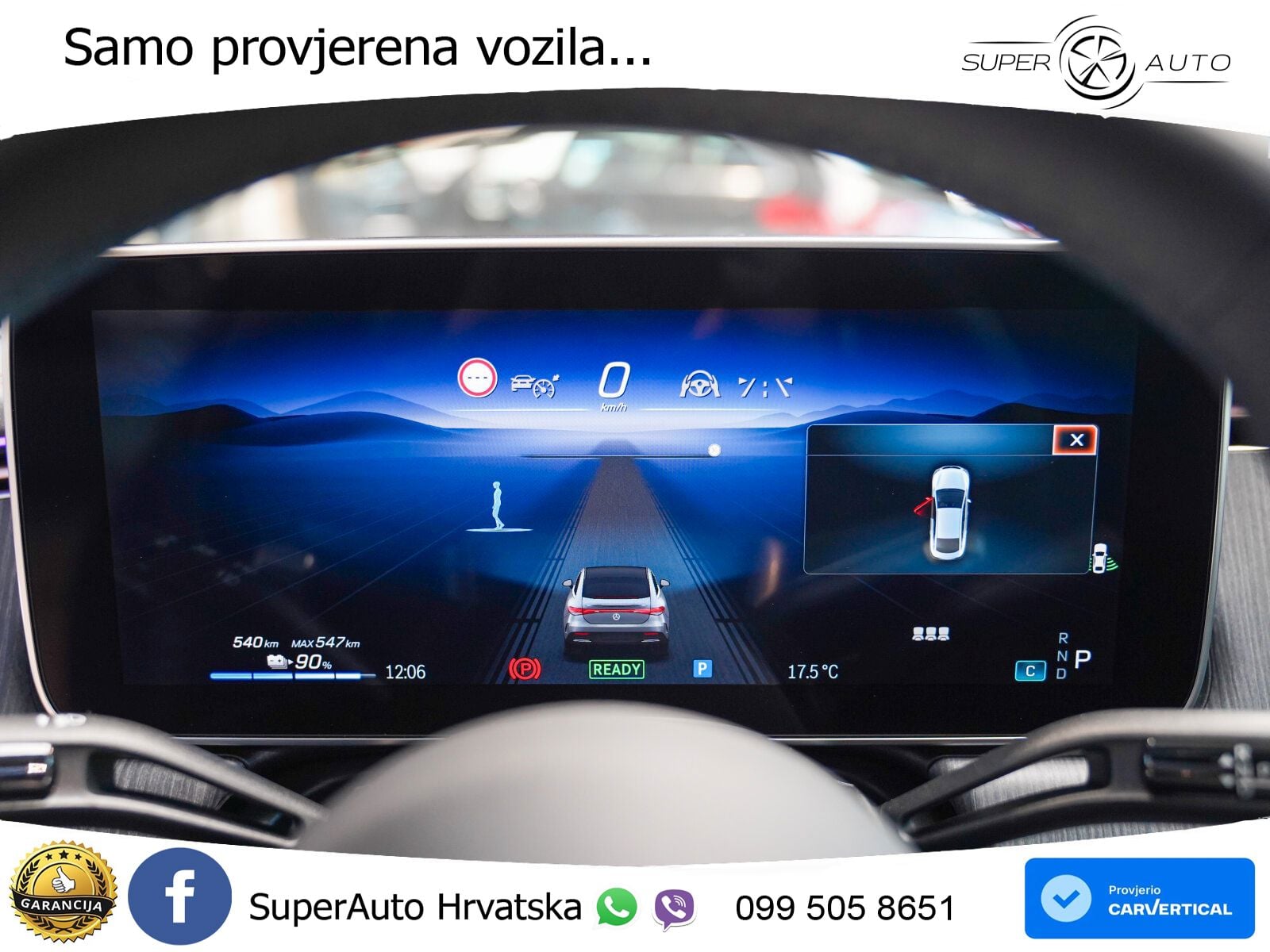 Mercedes EQE 500 100 kWh (408 KS) 4MATIC AMG ZRAČNI+ACC+GR SJED+KAM+PANO