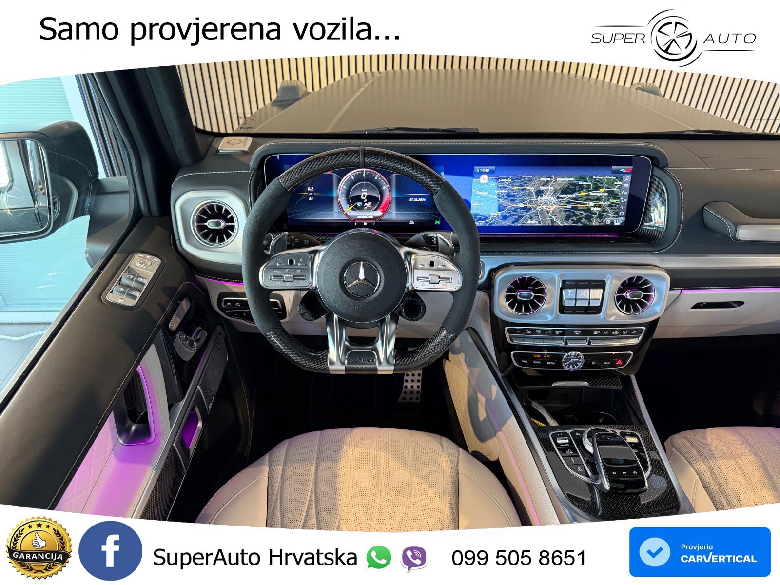 Mercedes AMG G 63 Long V8 (585 KS) 4MATIC 9G-TRONIC AMG SPEEDSHIFT TCT Manufaktur LED+GR SJED+ACC