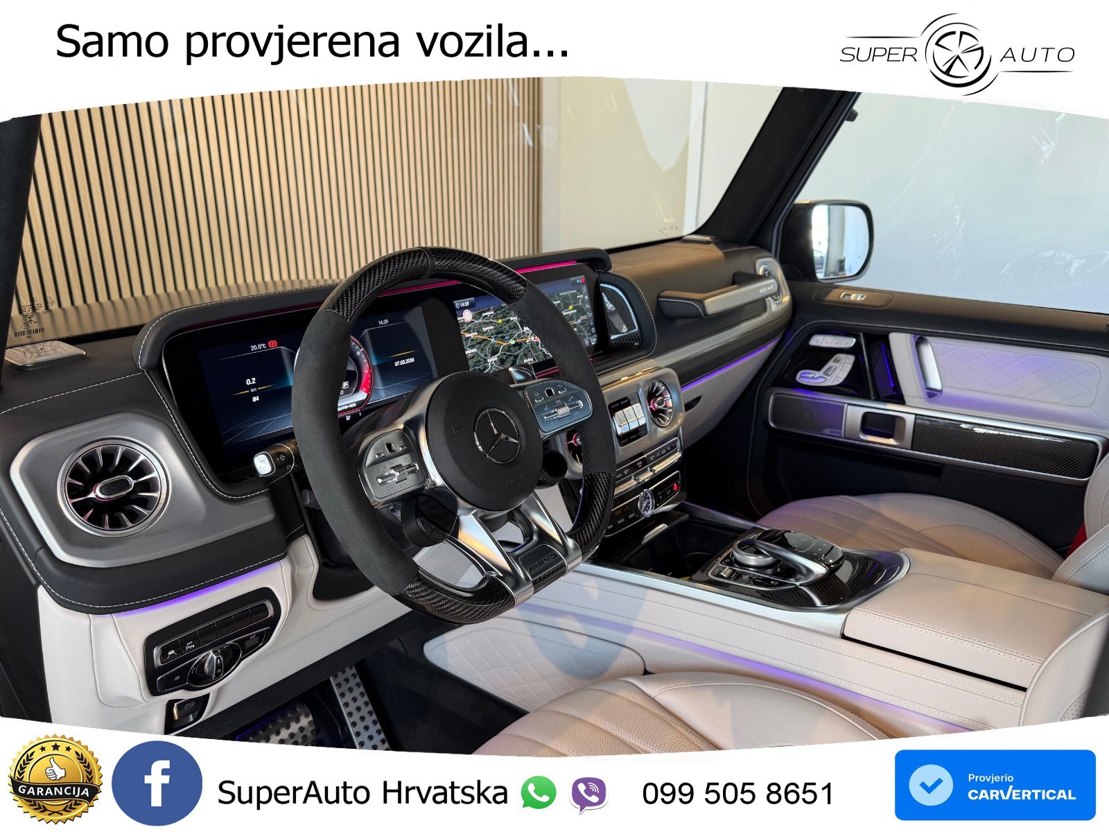 Mercedes AMG G 63 Long V8 (585 KS) 4MATIC 9G-TRONIC AMG SPEEDSHIFT TCT Manufaktur LED+GR SJED+ACC