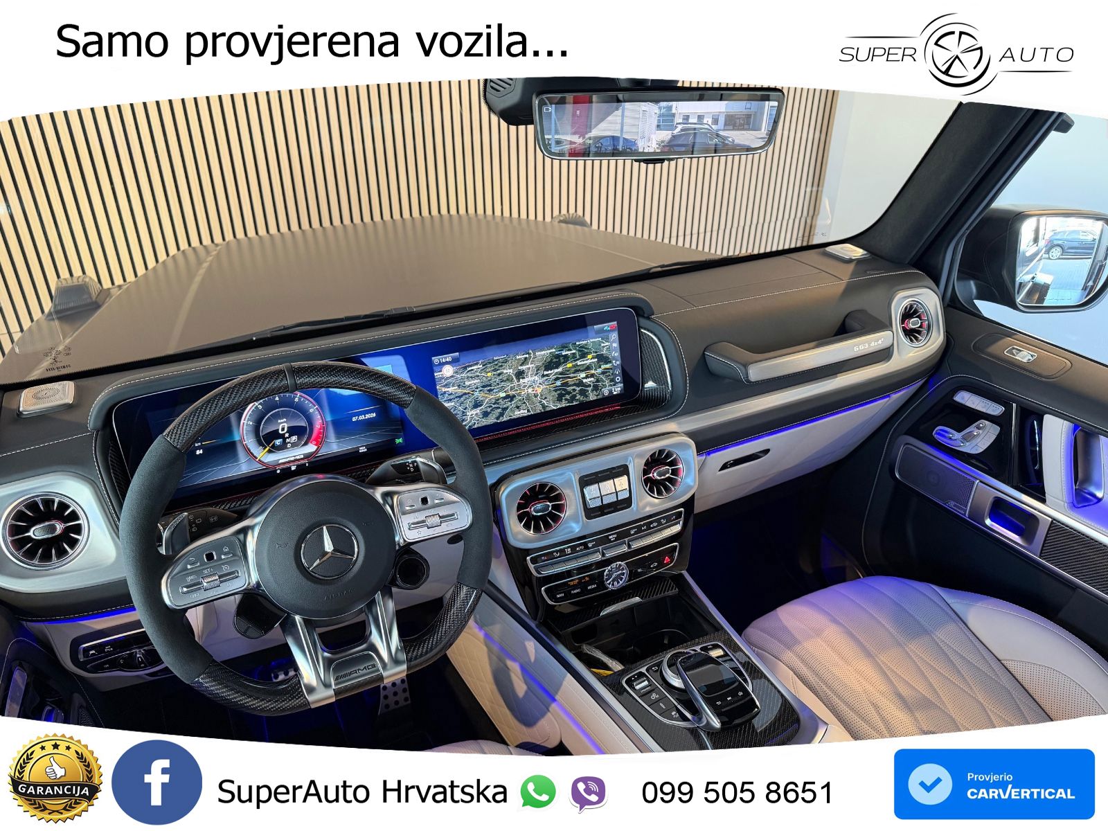 Mercedes AMG G 63 Long V8 (585 KS) 4MATIC 9G-TRONIC AMG SPEEDSHIFT TCT Manufaktur LED+GR SJED+ACC