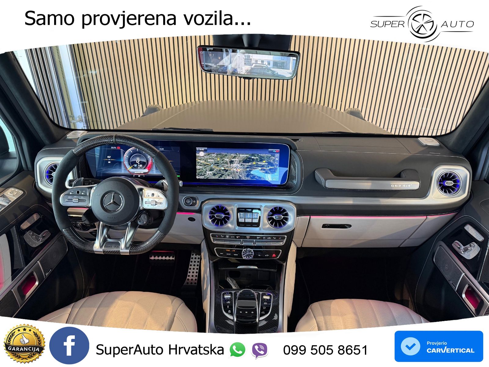 Mercedes AMG G 63 Long V8 (585 KS) 4MATIC 9G-TRONIC AMG SPEEDSHIFT TCT Manufaktur LED+GR SJED+ACC