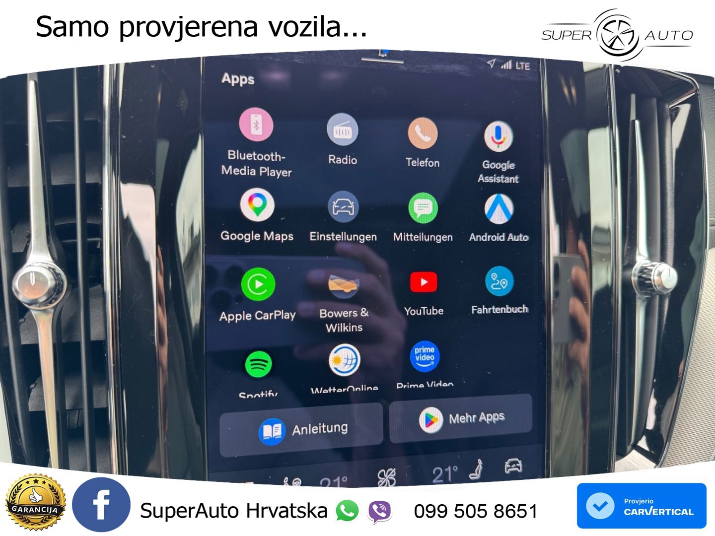 Volvo XC60 T8 AWD Geartronic ZRAČNI+ACC+GR SJED+KAM+PANO