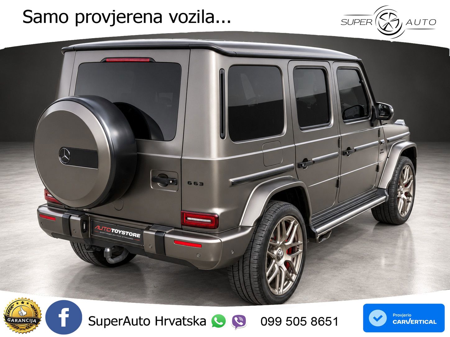 Mercedes AMG G 63 Long V8 (585 KS) 4MATIC 9G-TRONIC AMG SPEEDSHIFT TCT LED+GR SJED+ACC