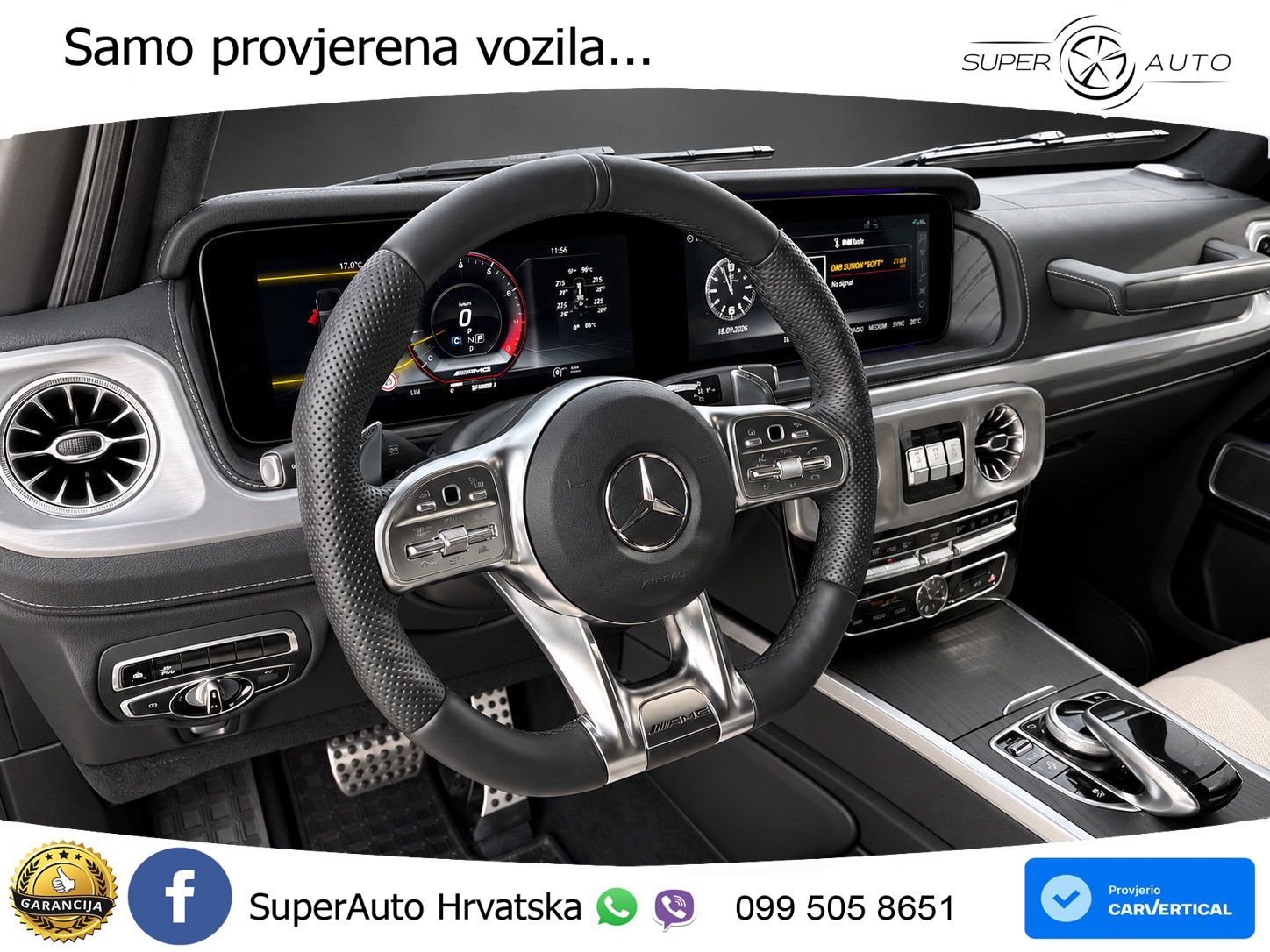 Mercedes AMG G 63 Long V8 (585 KS) 4MATIC 9G-TRONIC AMG SPEEDSHIFT TCT LED+GR SJED+ACC