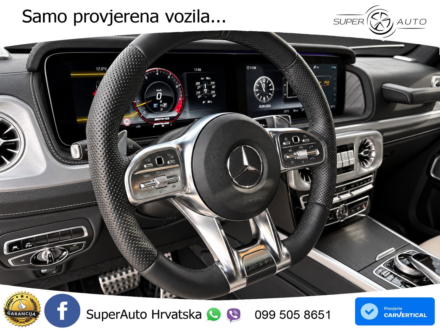 Mercedes AMG G 63 Long V8 (585 KS) 4MATIC 9G-TRONIC AMG SPEEDSHIFT TCT LED+GR SJED+ACC