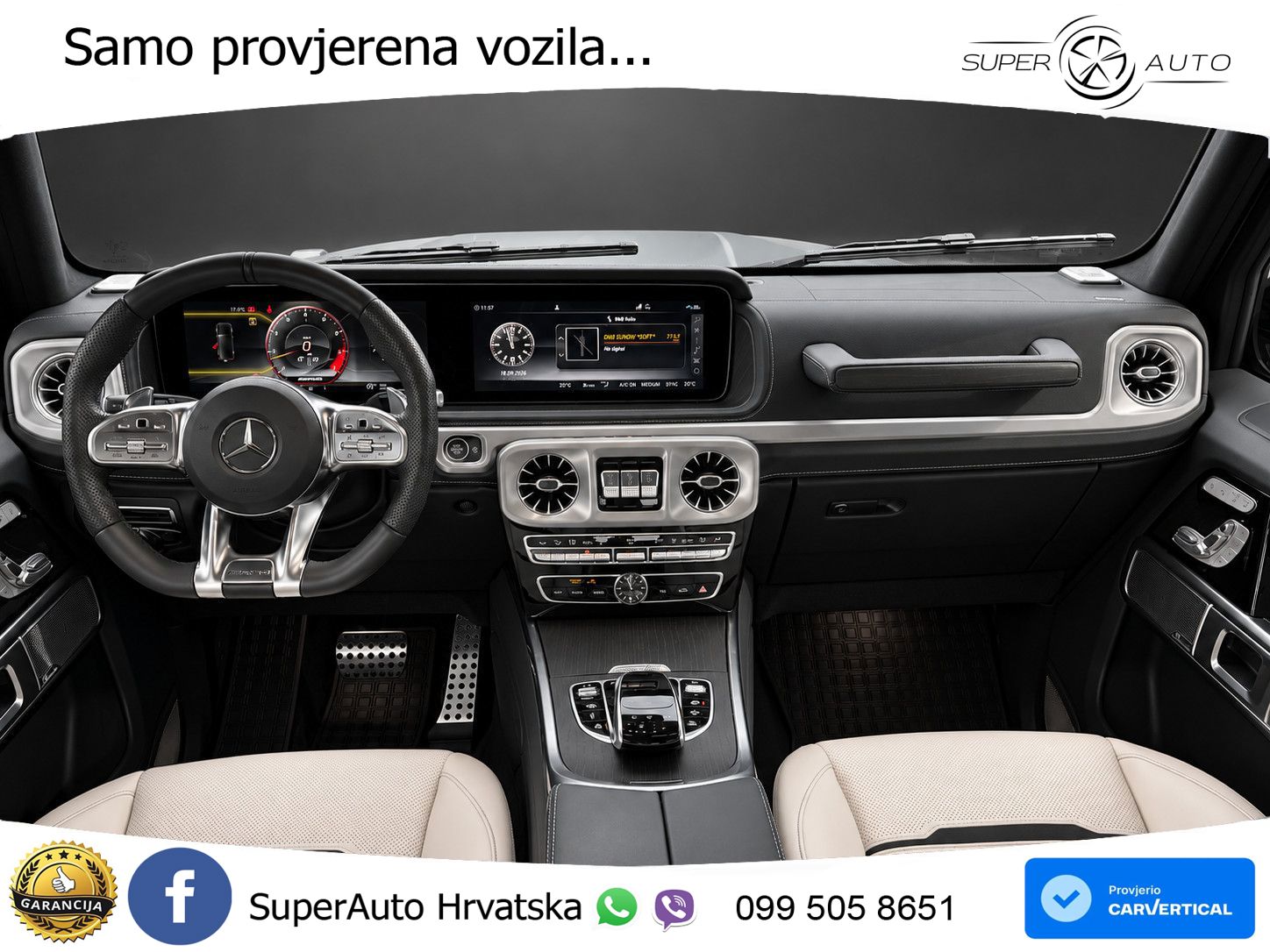 Mercedes AMG G 63 Long V8 (585 KS) 4MATIC 9G-TRONIC AMG SPEEDSHIFT TCT LED+GR SJED+ACC