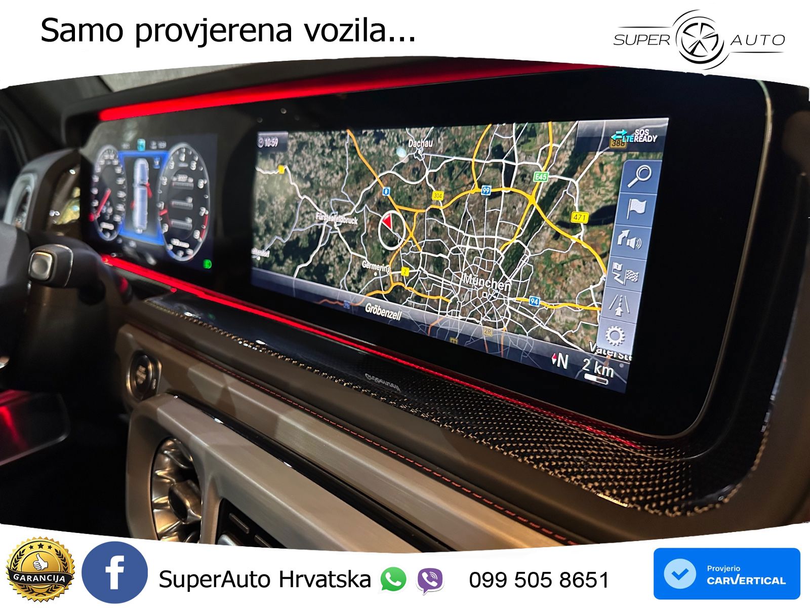 Mercedes AMG G 63 Long V8 (585 KS) 4MATIC 9G-TRONIC AMG SPEEDSHIFT TCT Superior LED+GR SJED+ACC