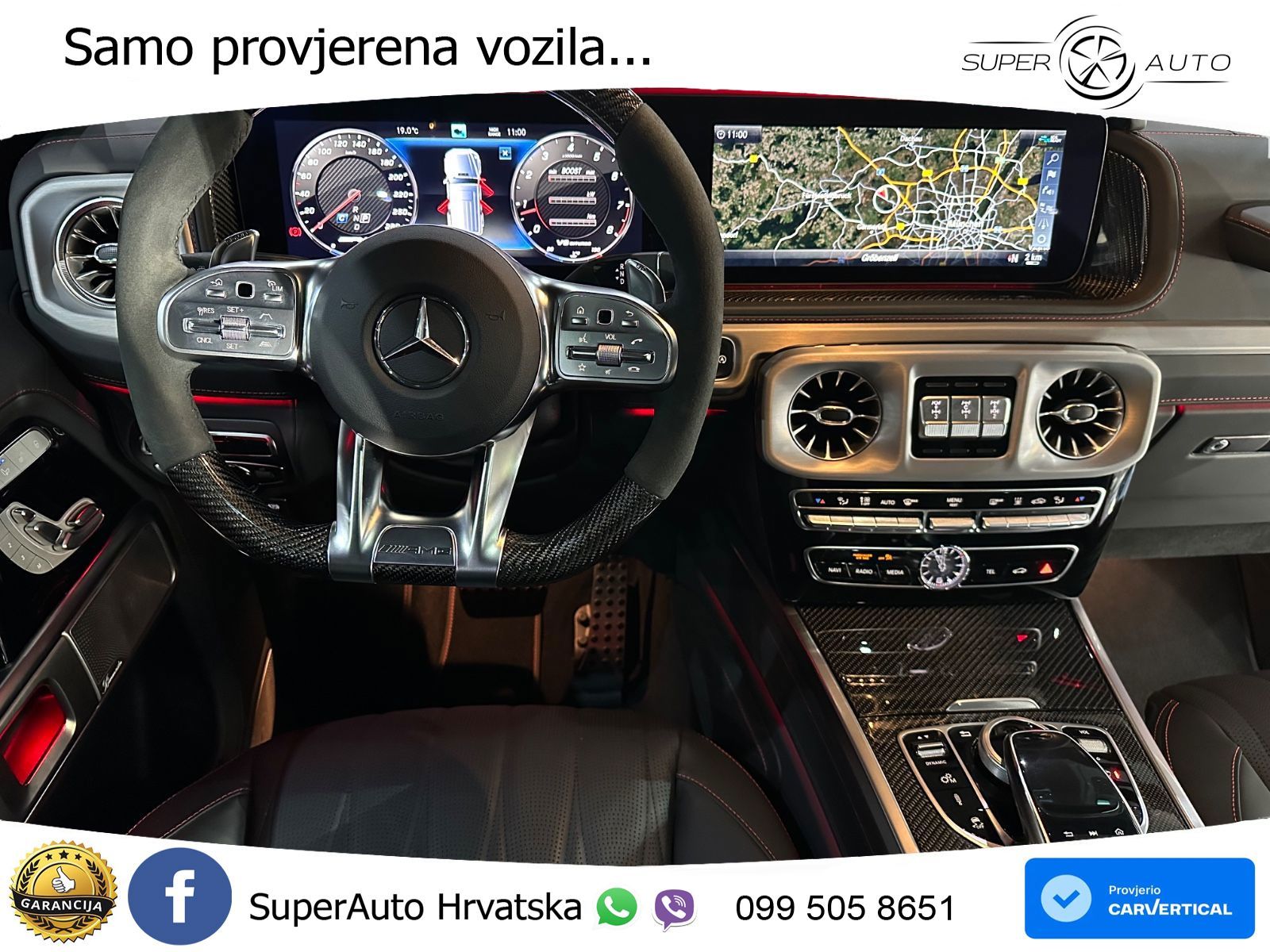 Mercedes AMG G 63 Long V8 (585 KS) 4MATIC 9G-TRONIC AMG SPEEDSHIFT TCT Superior LED+GR SJED+ACC