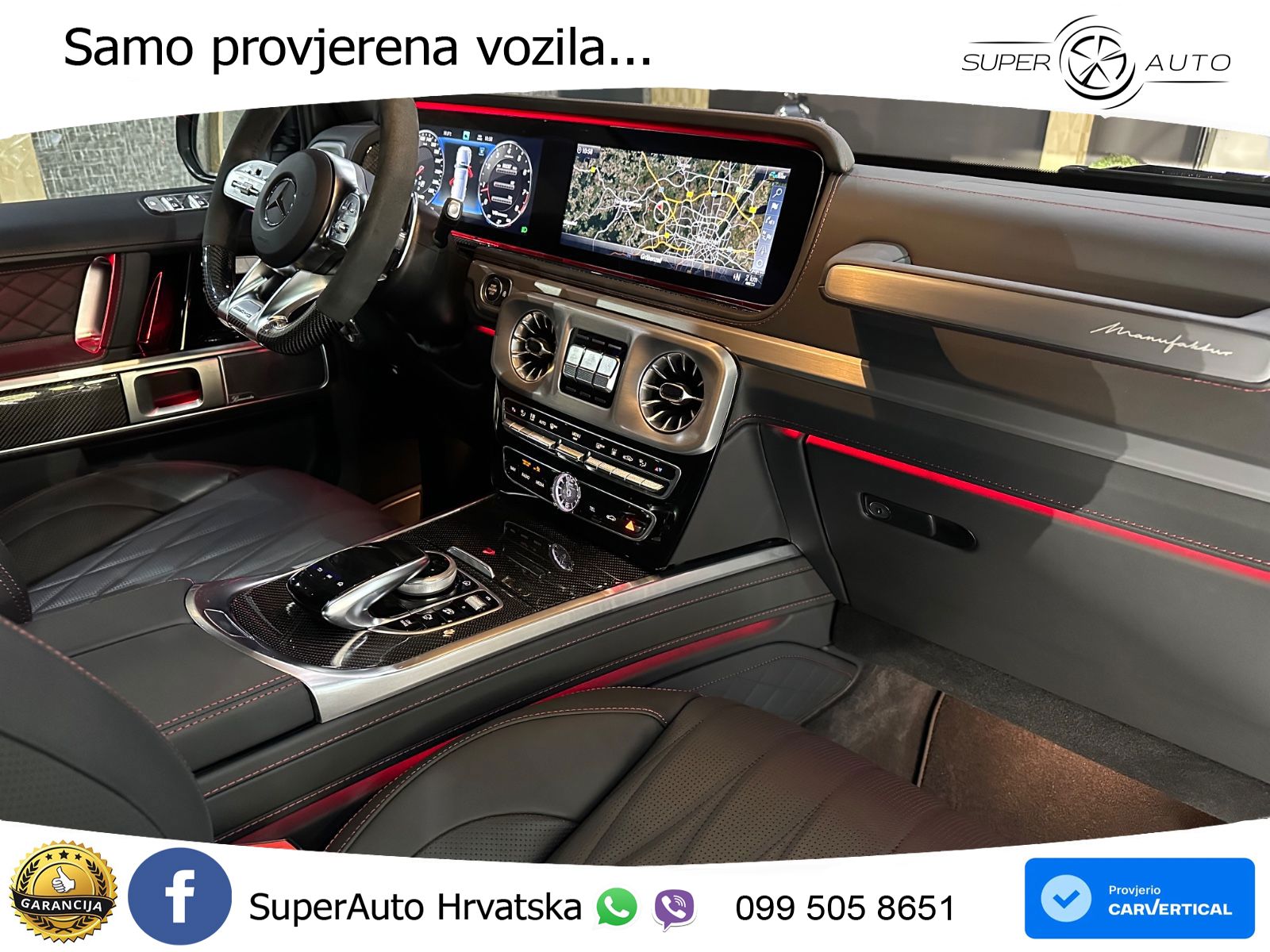 Mercedes AMG G 63 Long V8 (585 KS) 4MATIC 9G-TRONIC AMG SPEEDSHIFT TCT Superior LED+GR SJED+ACC