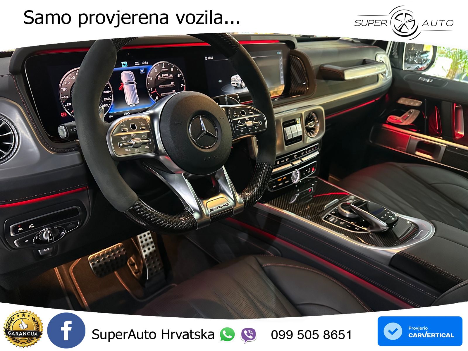 Mercedes AMG G 63 Long V8 (585 KS) 4MATIC 9G-TRONIC AMG SPEEDSHIFT TCT Superior LED+GR SJED+ACC