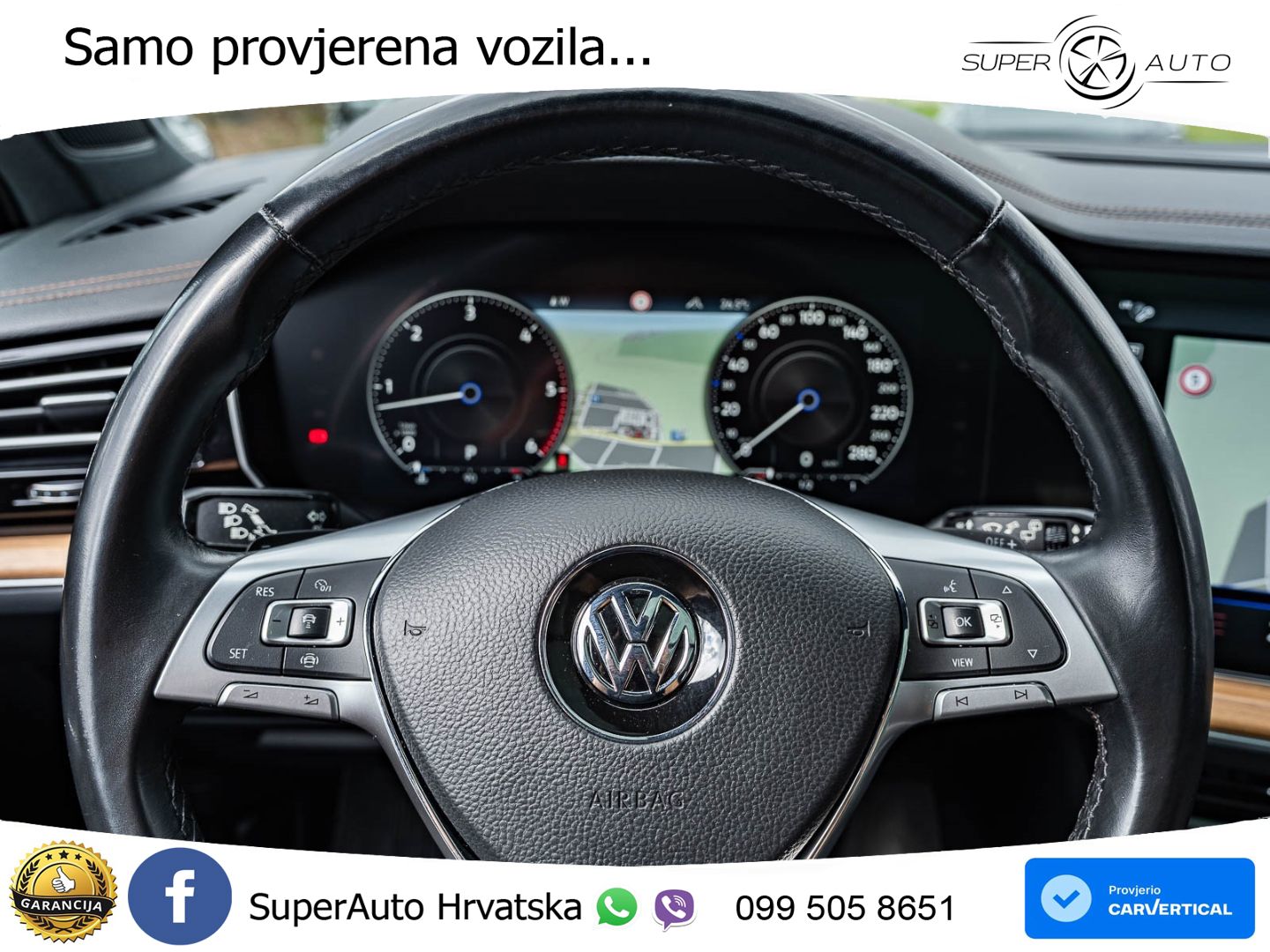 Volkswagen Touareg 3.0 V6 TDI (286 KS) 4MOTION Tiptronic R-Line ZRAČNI+ACC+GR SJED+KAM+PANO